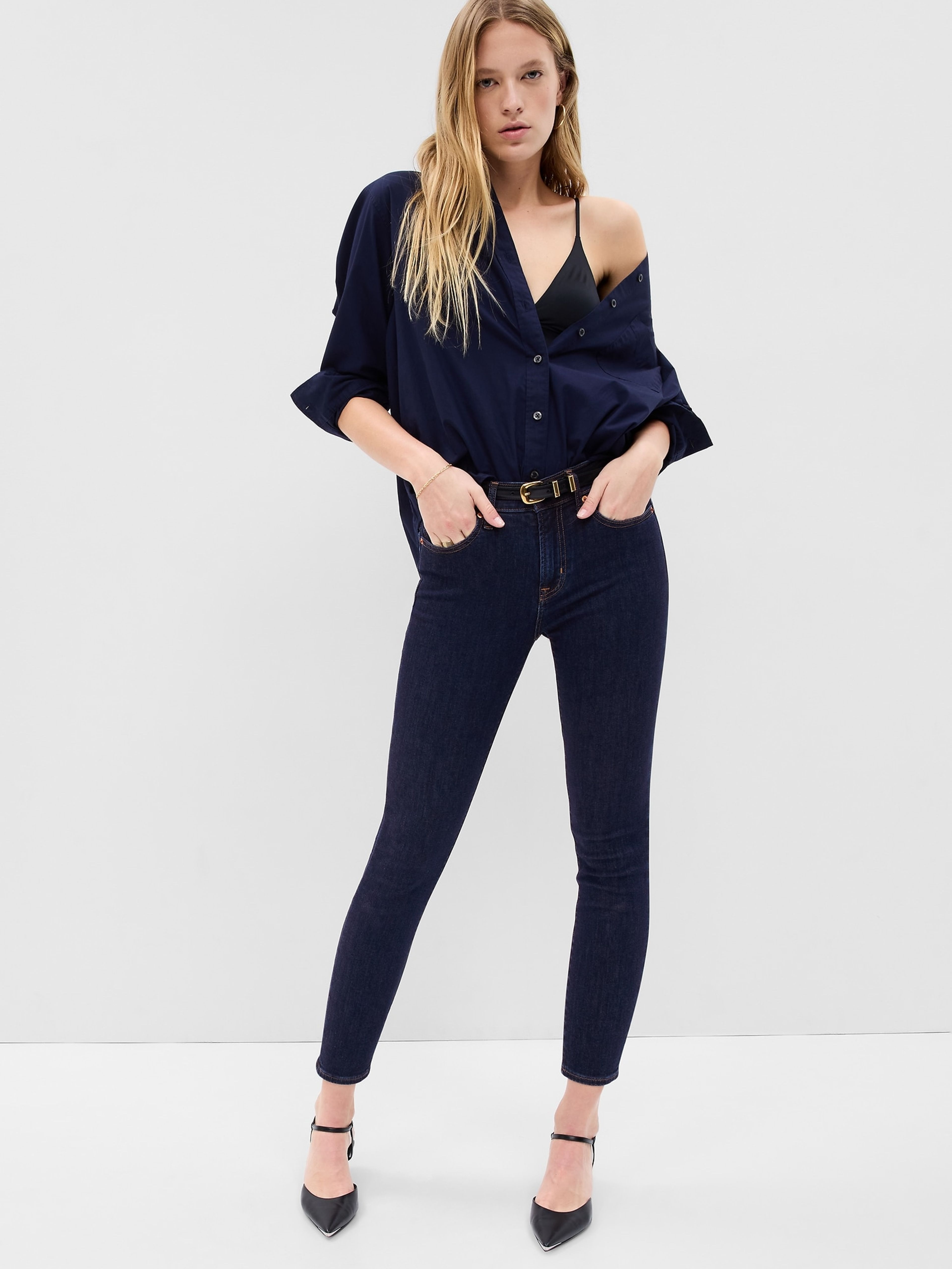 Skinny Mid Rise True Jeans