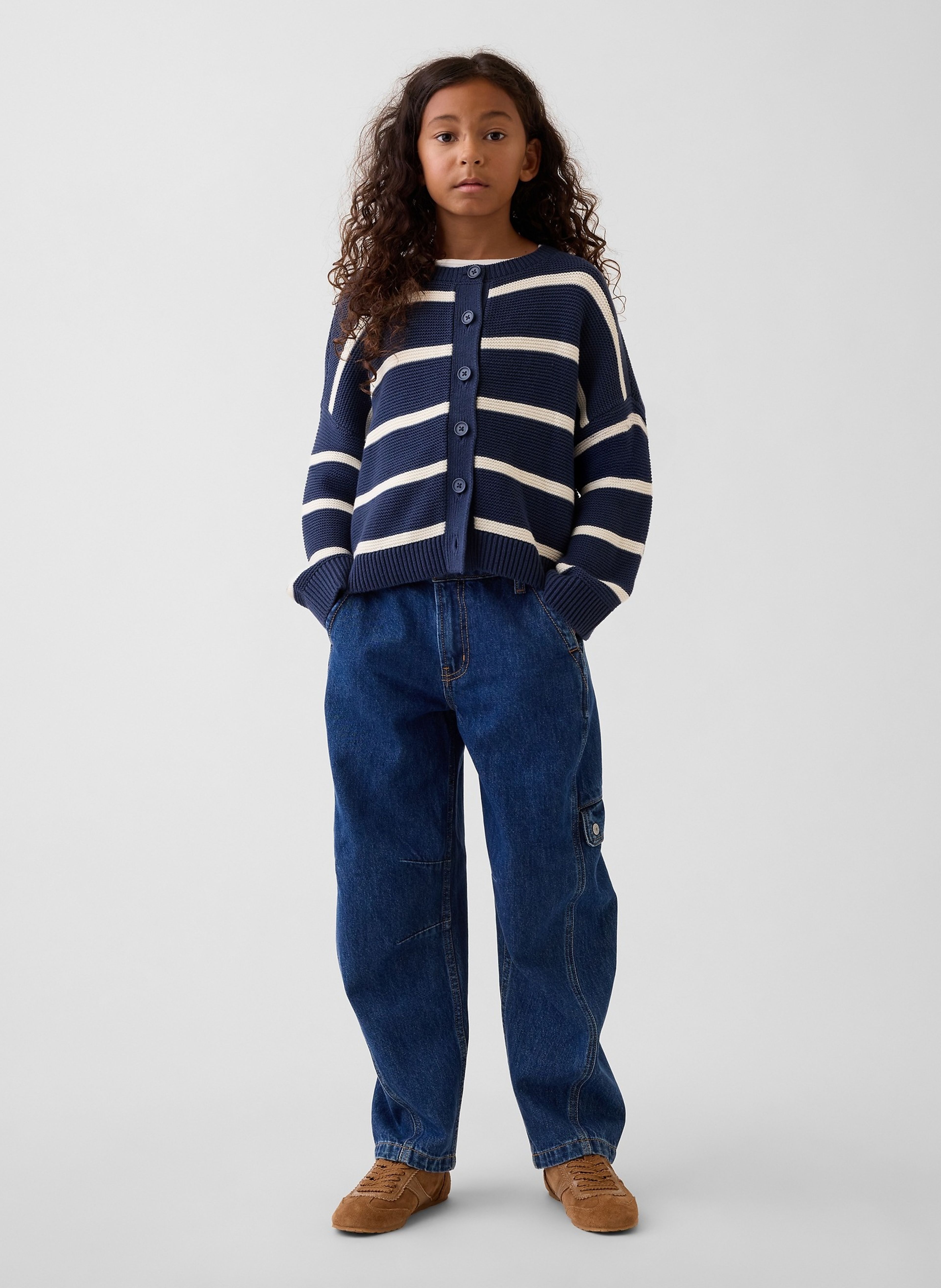 Dziecięce cargo jeansy Barrel - 004