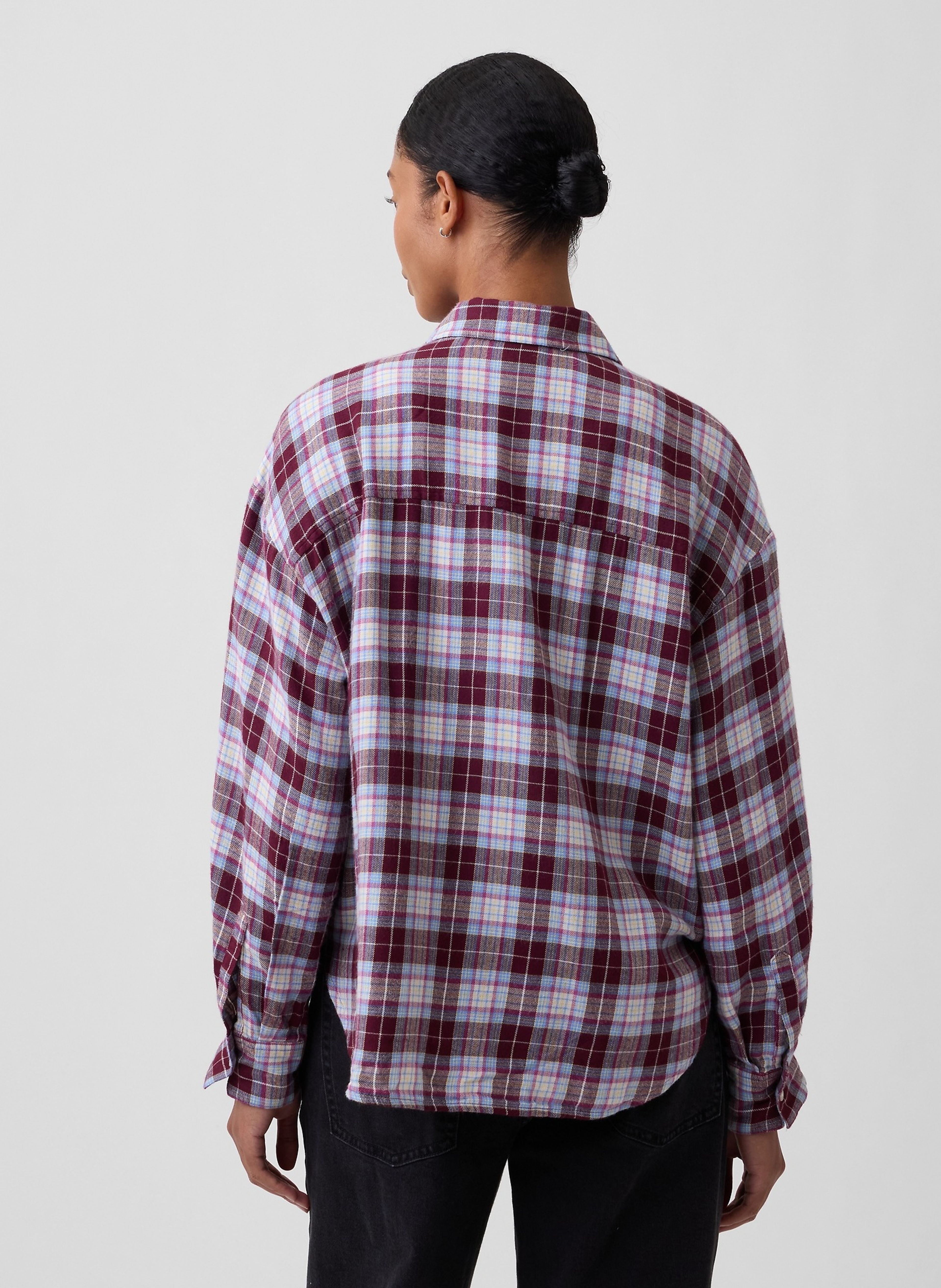Flanelowa koszula oversize - 002