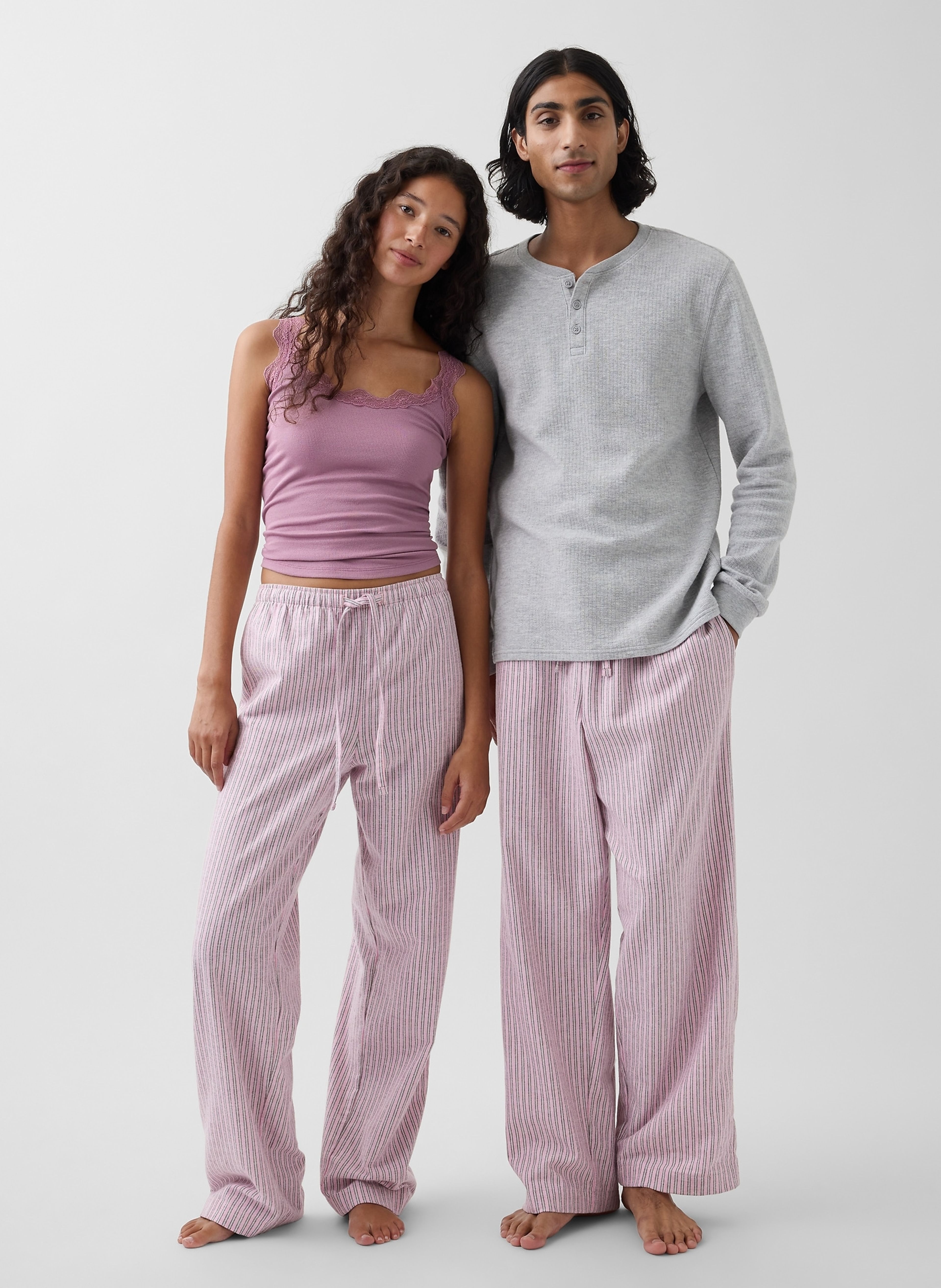 Pyžamové flanelové nohavice unisex - 002