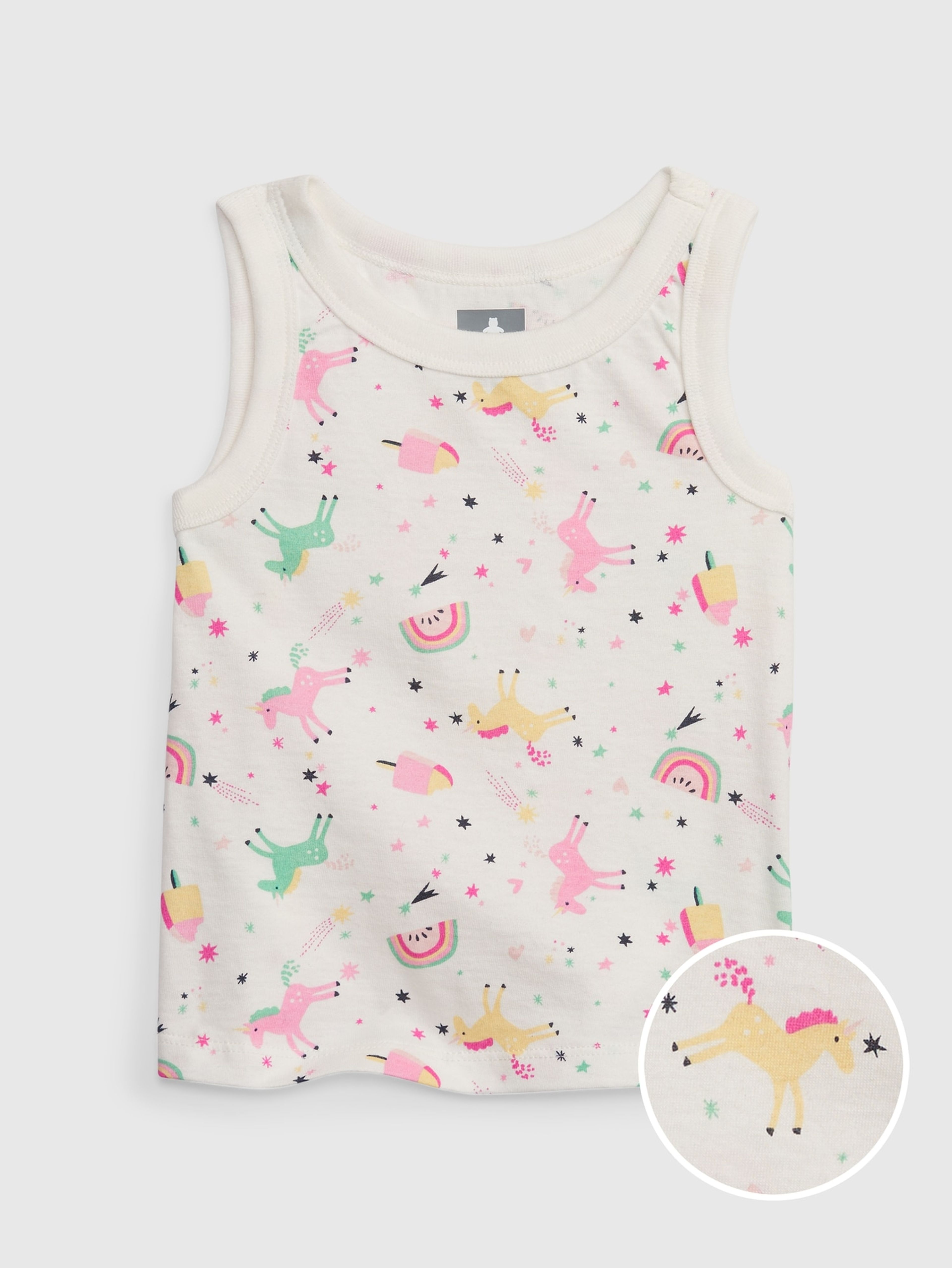 Baby tank top z wzorem