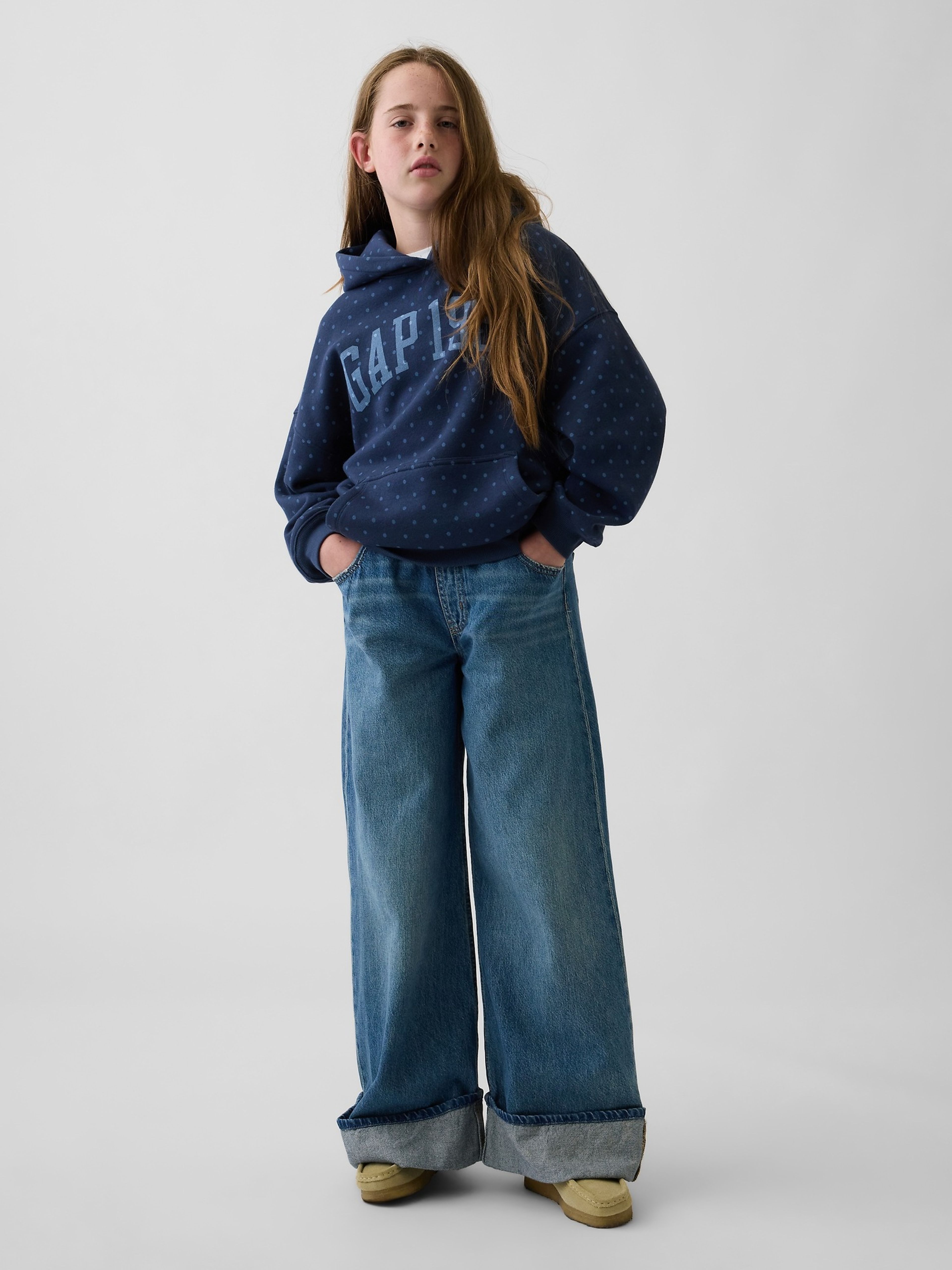Dziecięca bluza oversize VintageSoft z logo - 002