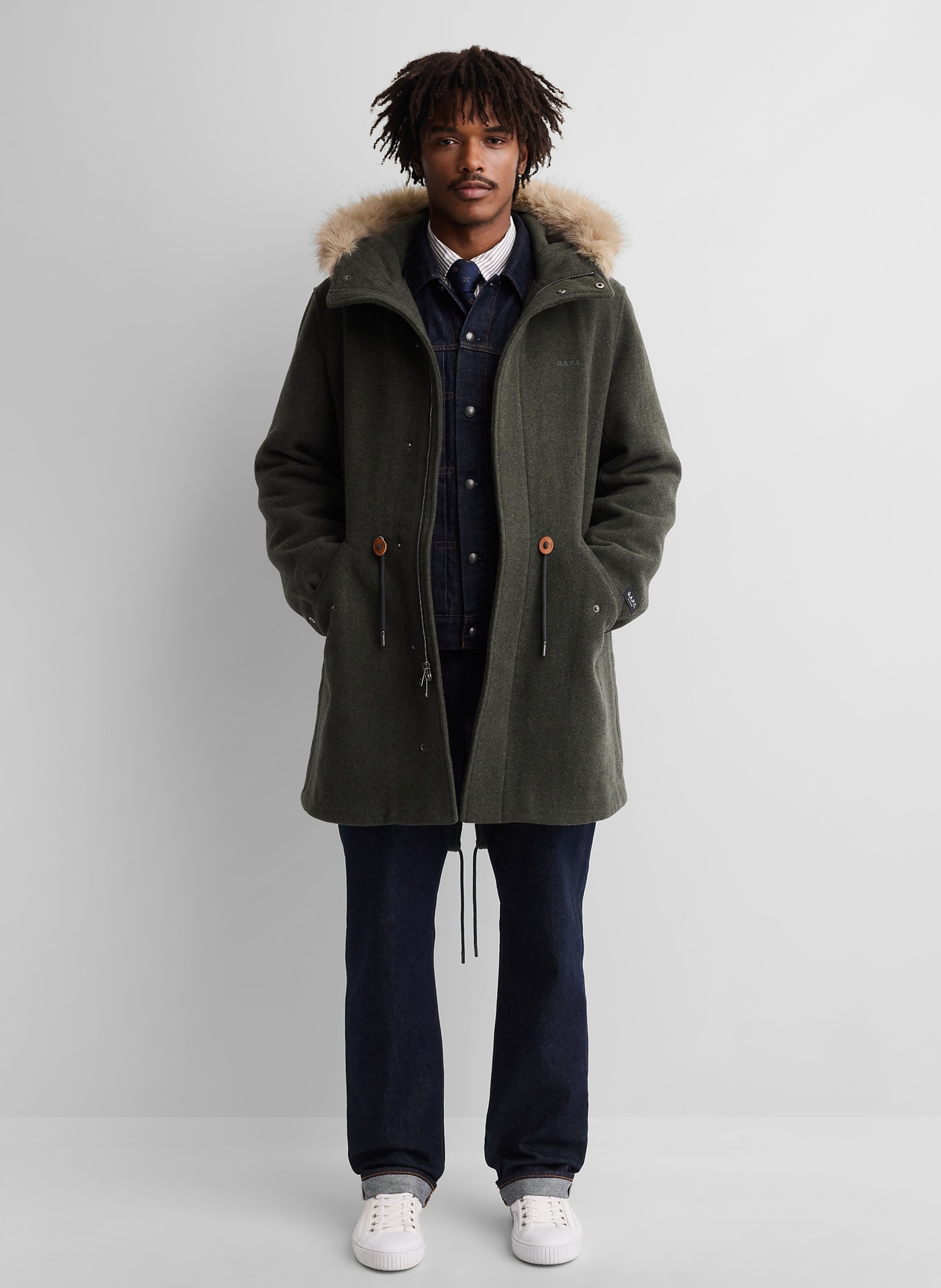 Oversize parka van wolmix Gap × A.P.C. unisex - 002