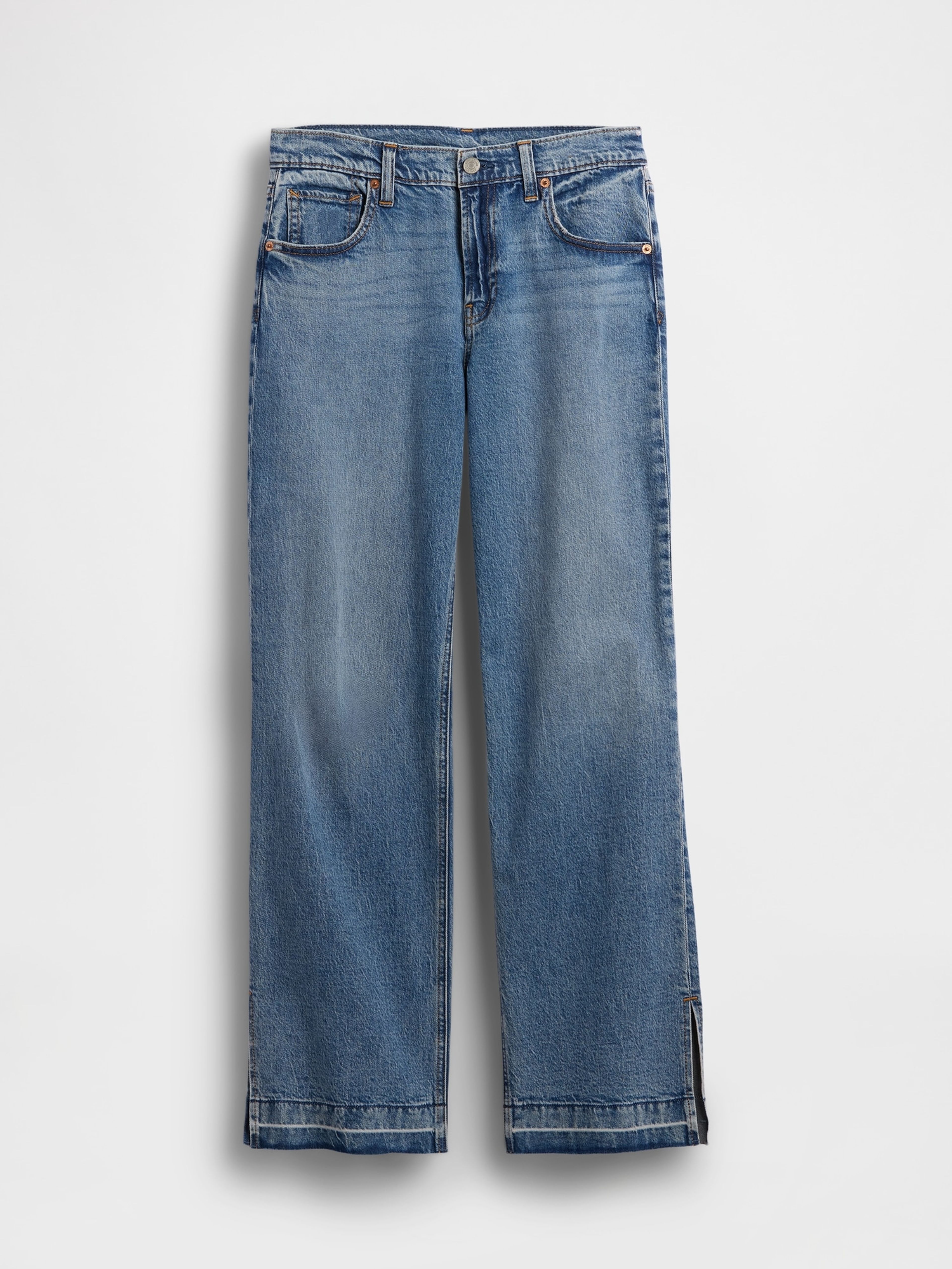 Jeans Low Rise 90s Loose Split-Hem - 001