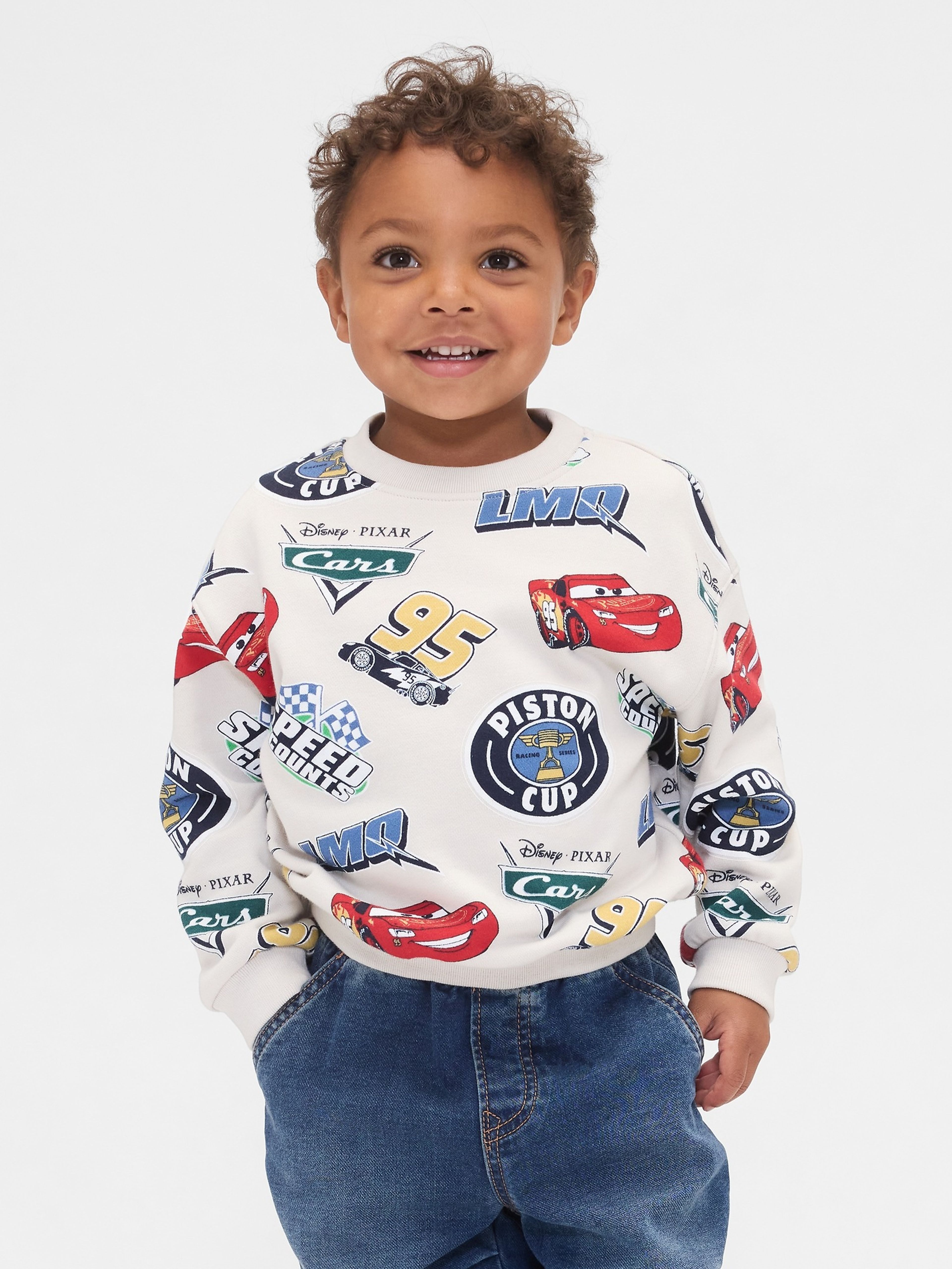 Baby-Sweatshirt aus VintageSoft Gap & Cars