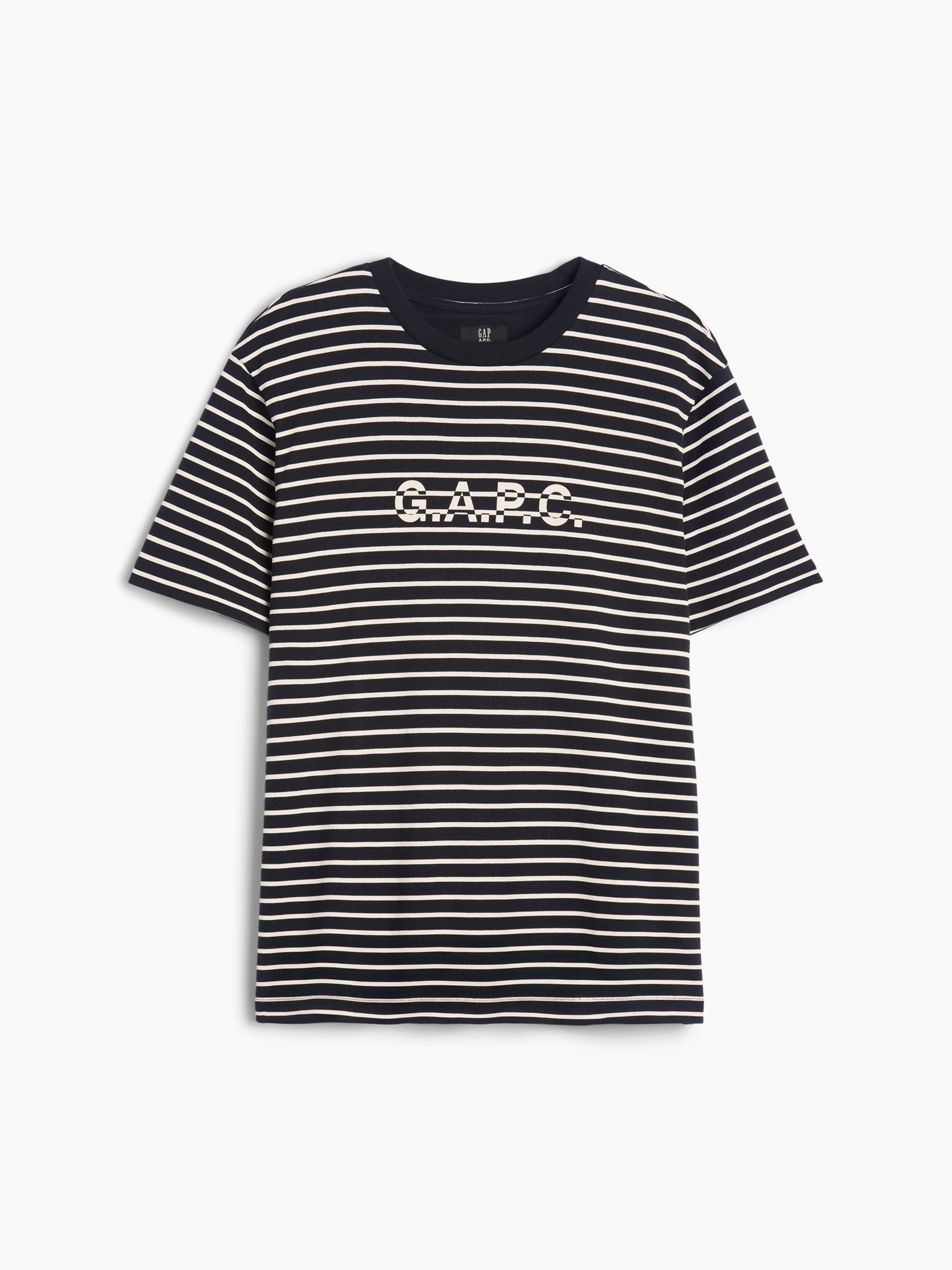 Gestreept T-shirt Gap × A.P.C. unisex met logo - 007