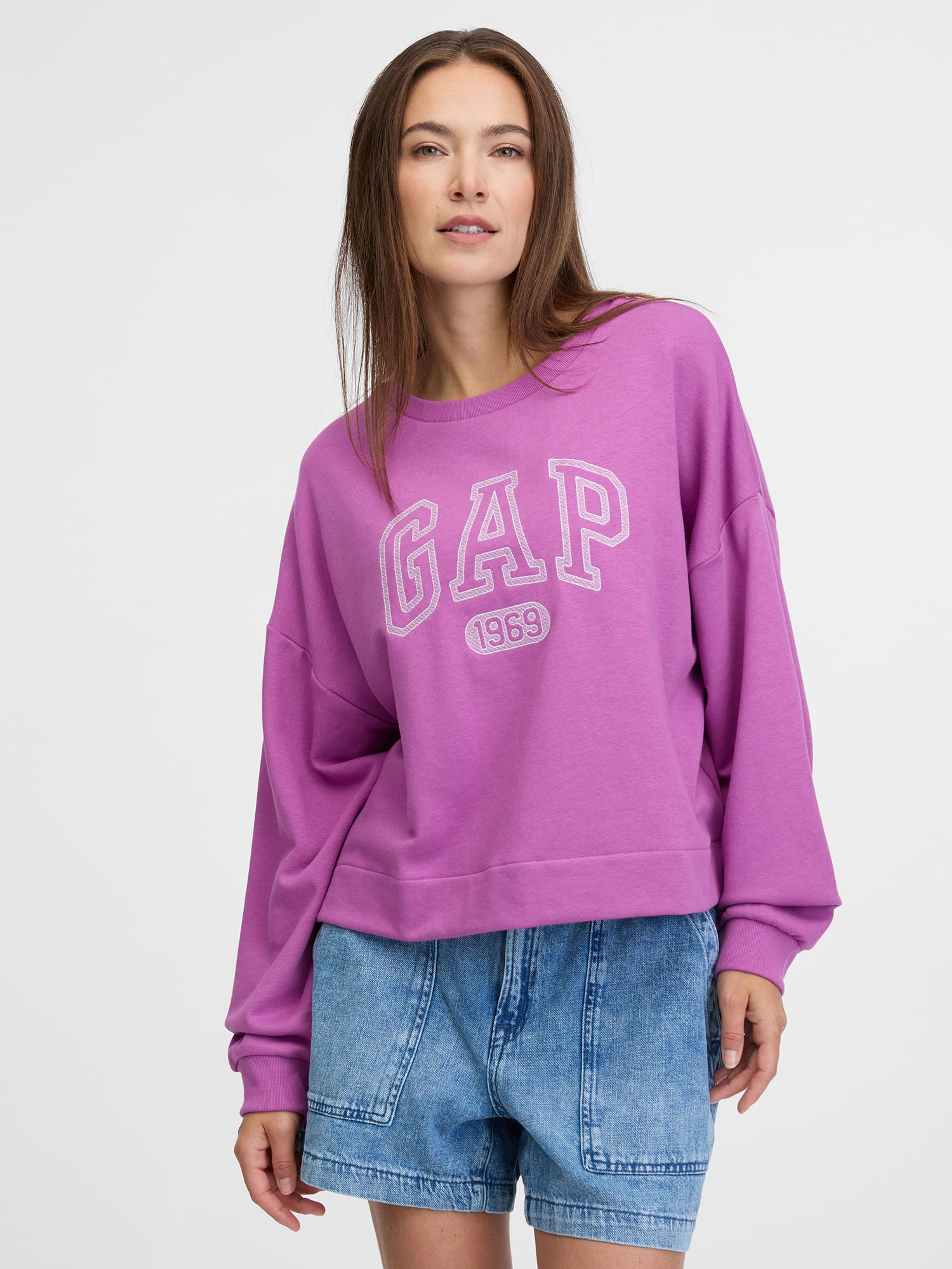 Sweatshirt mit Logo Oversize