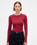 T-shirt a maniche lunghe-Rosso - 004