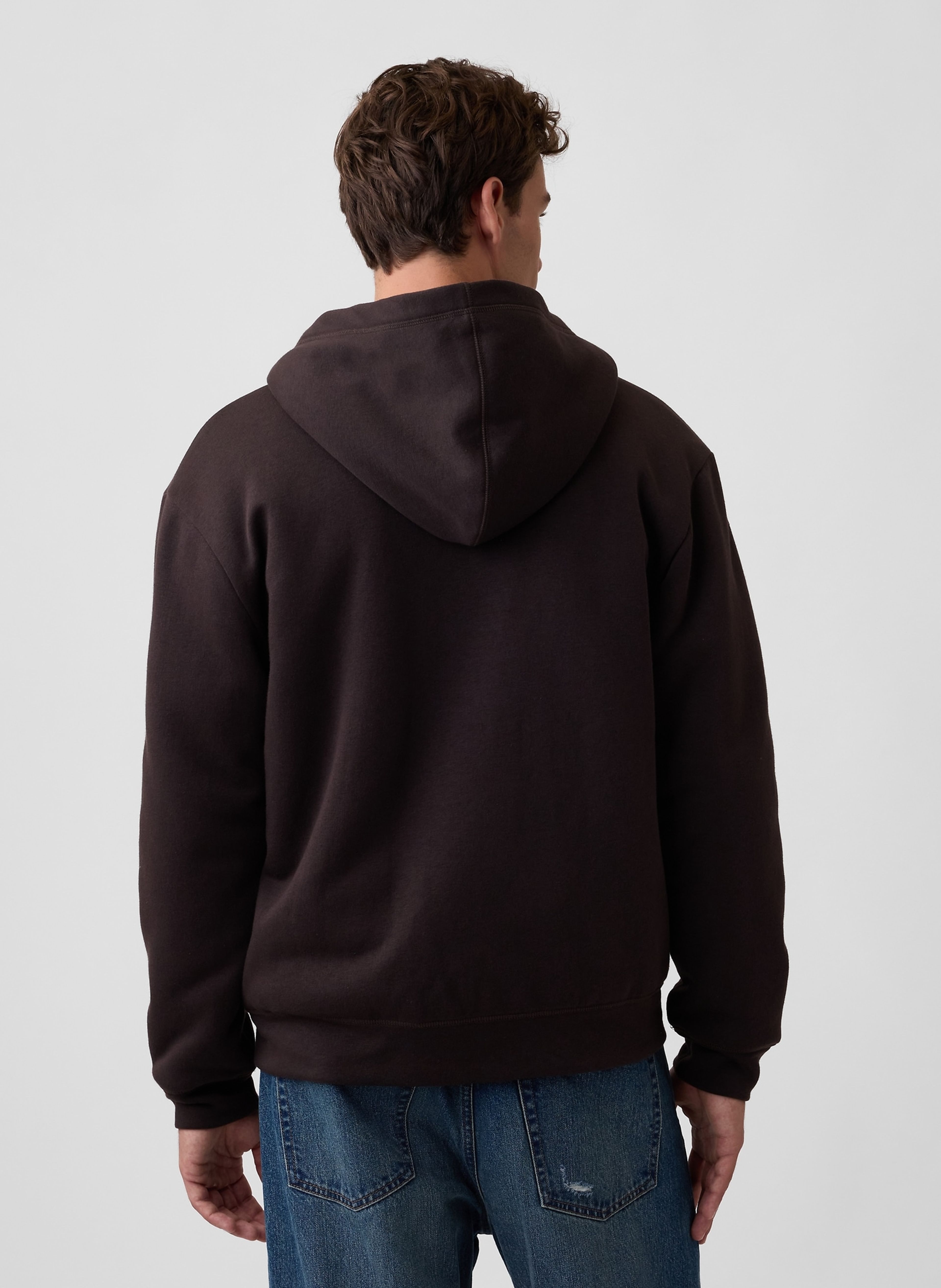 Zateplená sherpa mikina s logom - 003