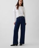 Džíny High Rise Stride Wide-Leg-Tmavě modrá - 001
