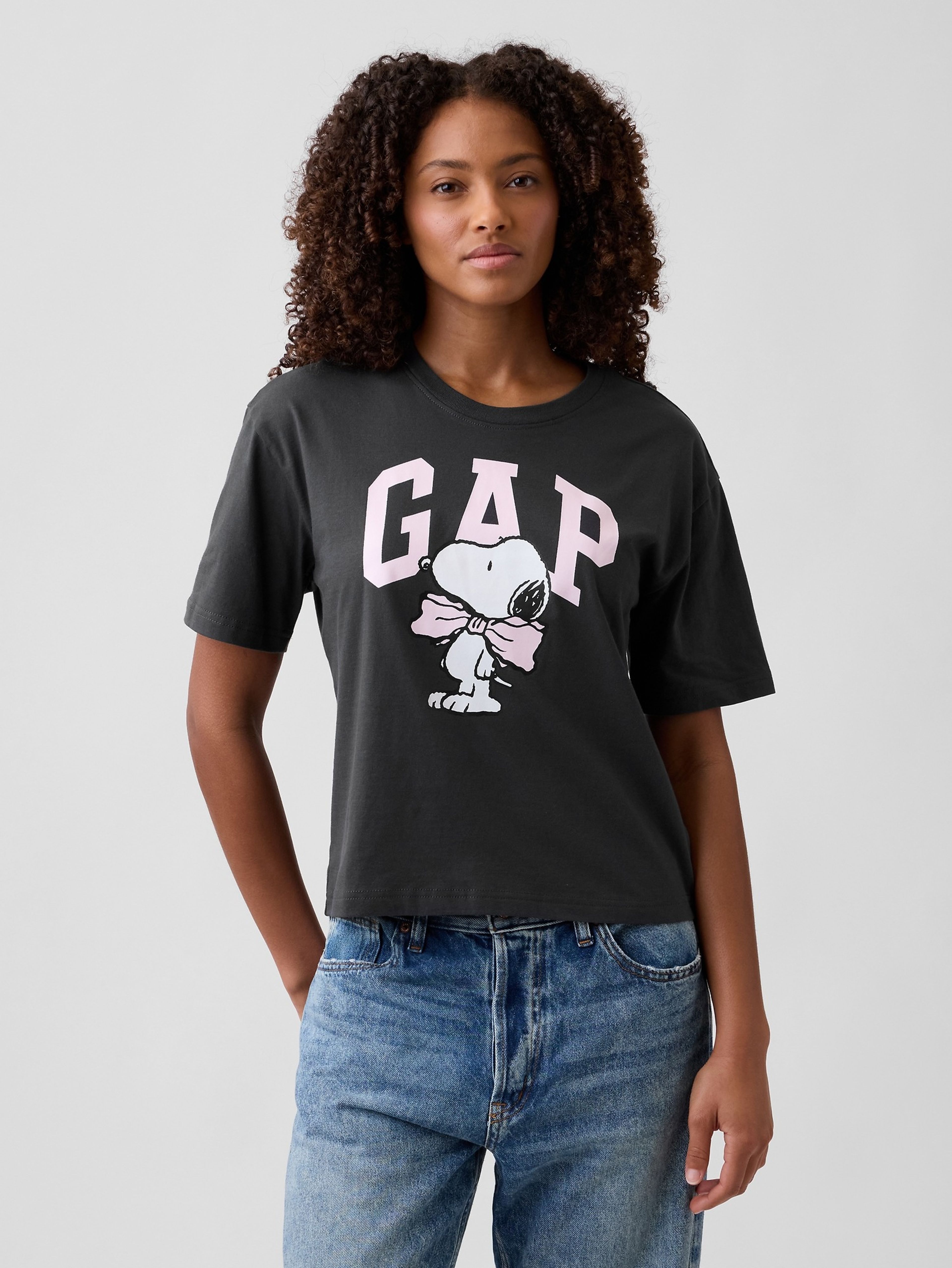 Oversize tričko s logem Gap & Peanuts Snoopy