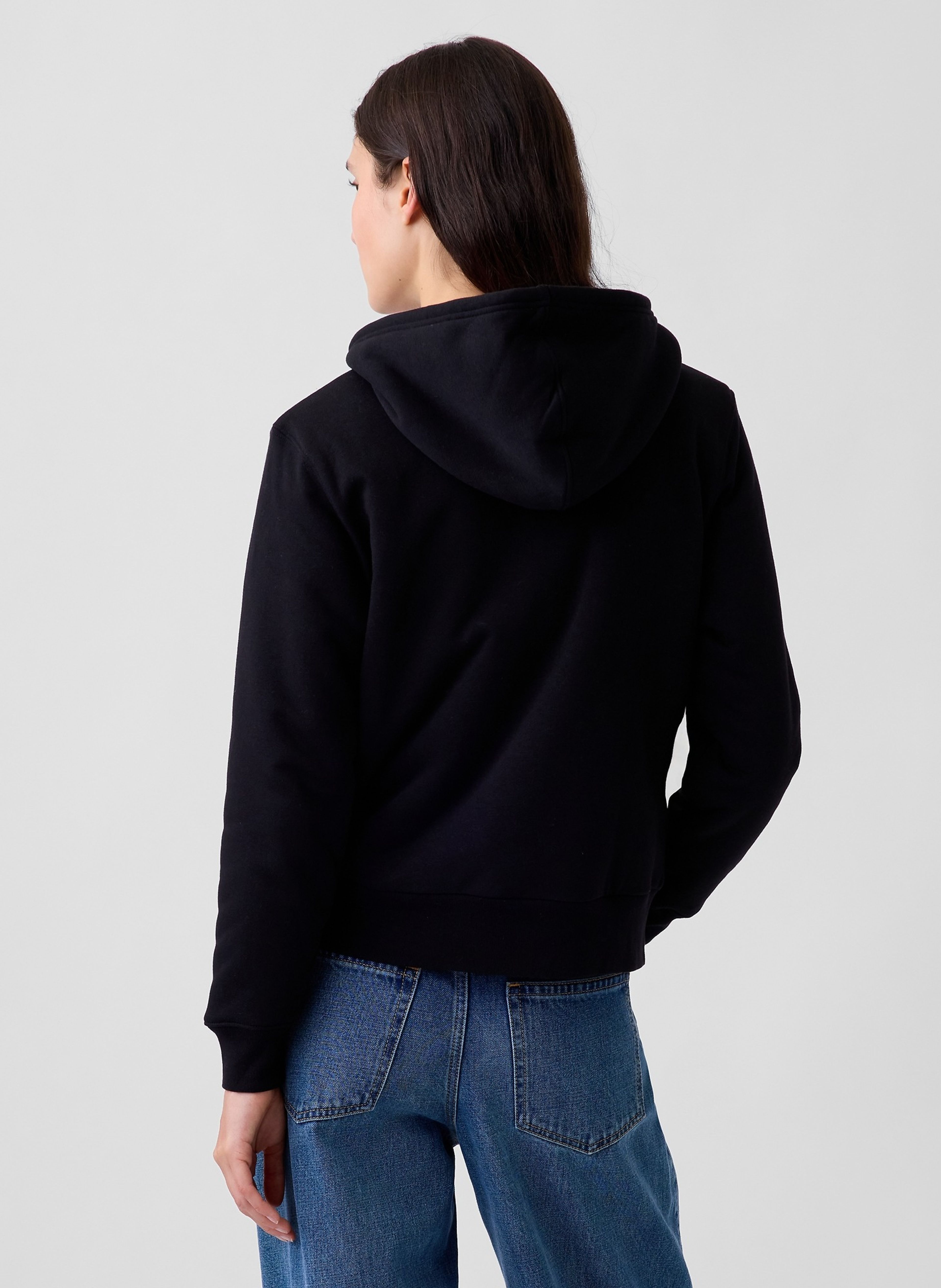 Zateplená sherpa mikina s logem - 003
