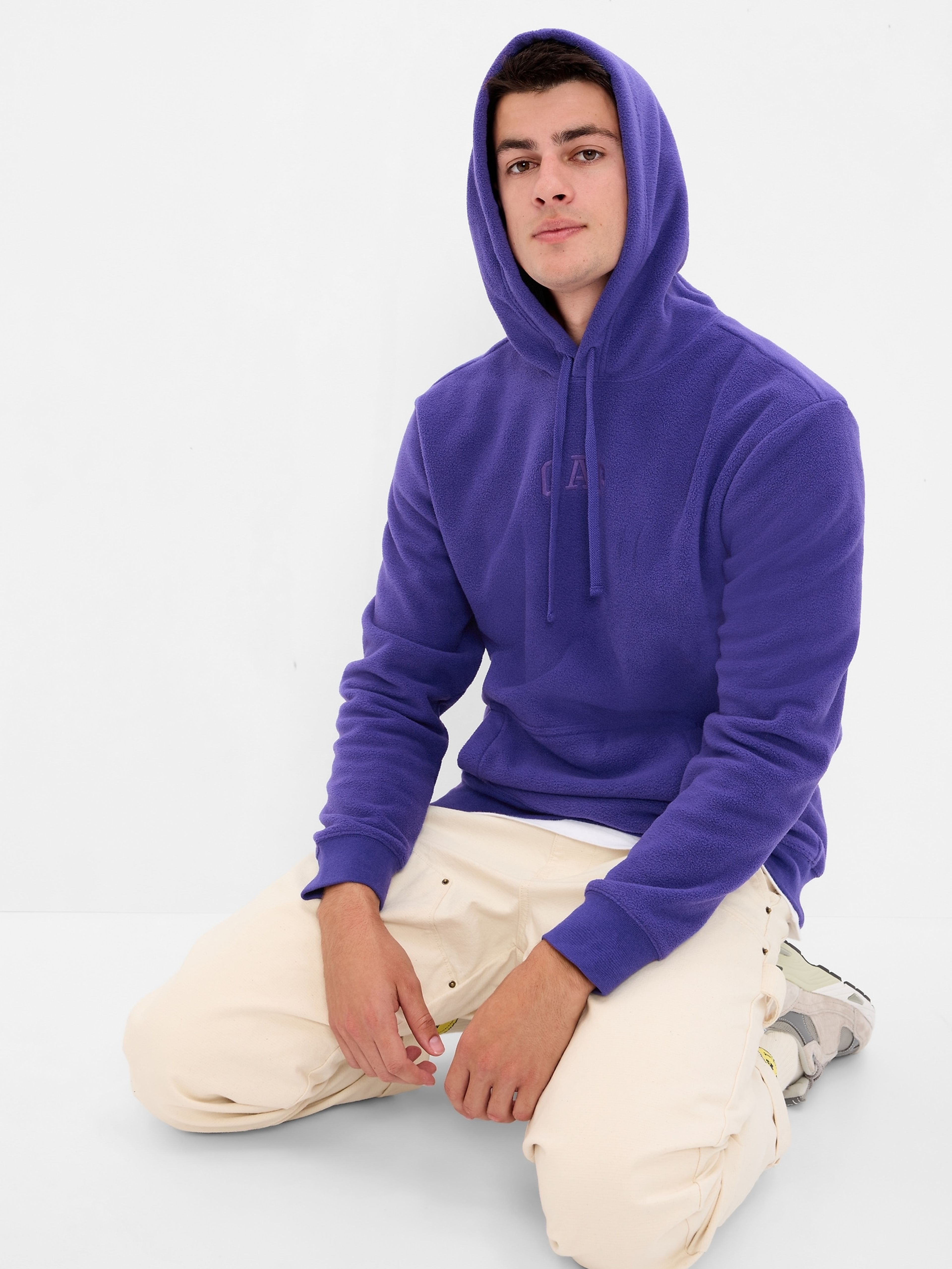 Fleece Sweatshirt mit Kapuze