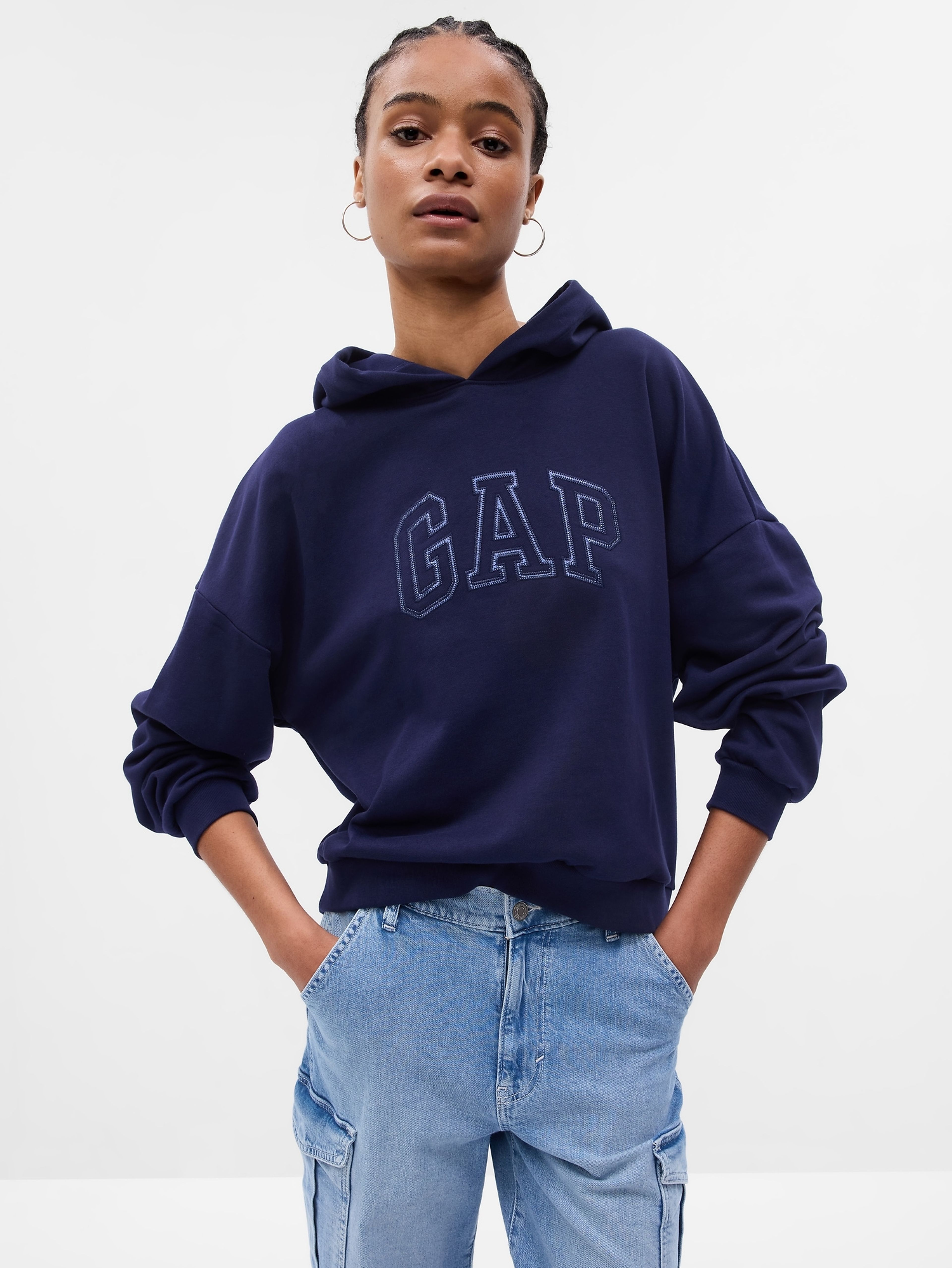 Sweatshirt mit Logo und Kapuze