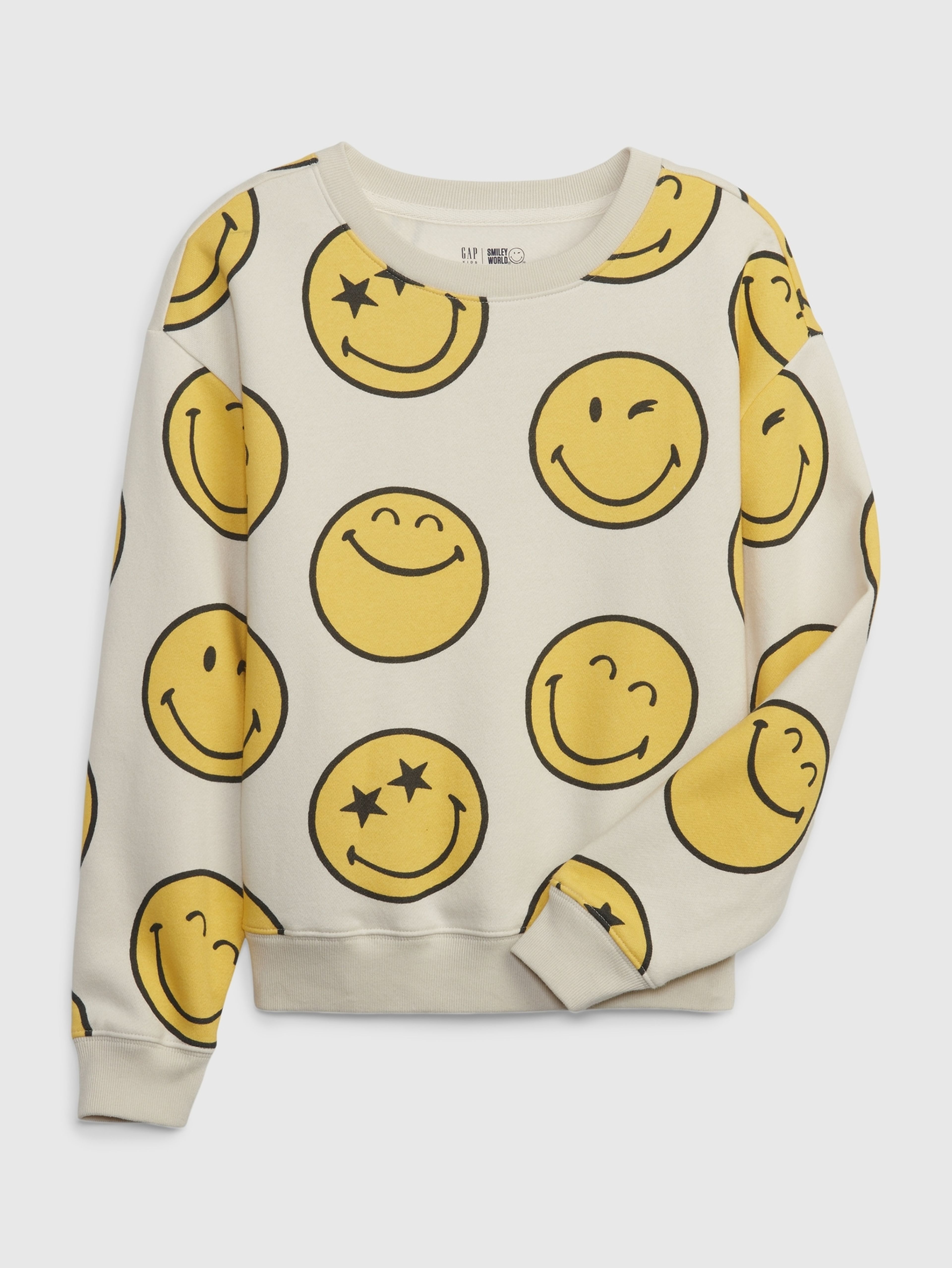 Kinder-Sweatshirt GAP × SmileyWorld®