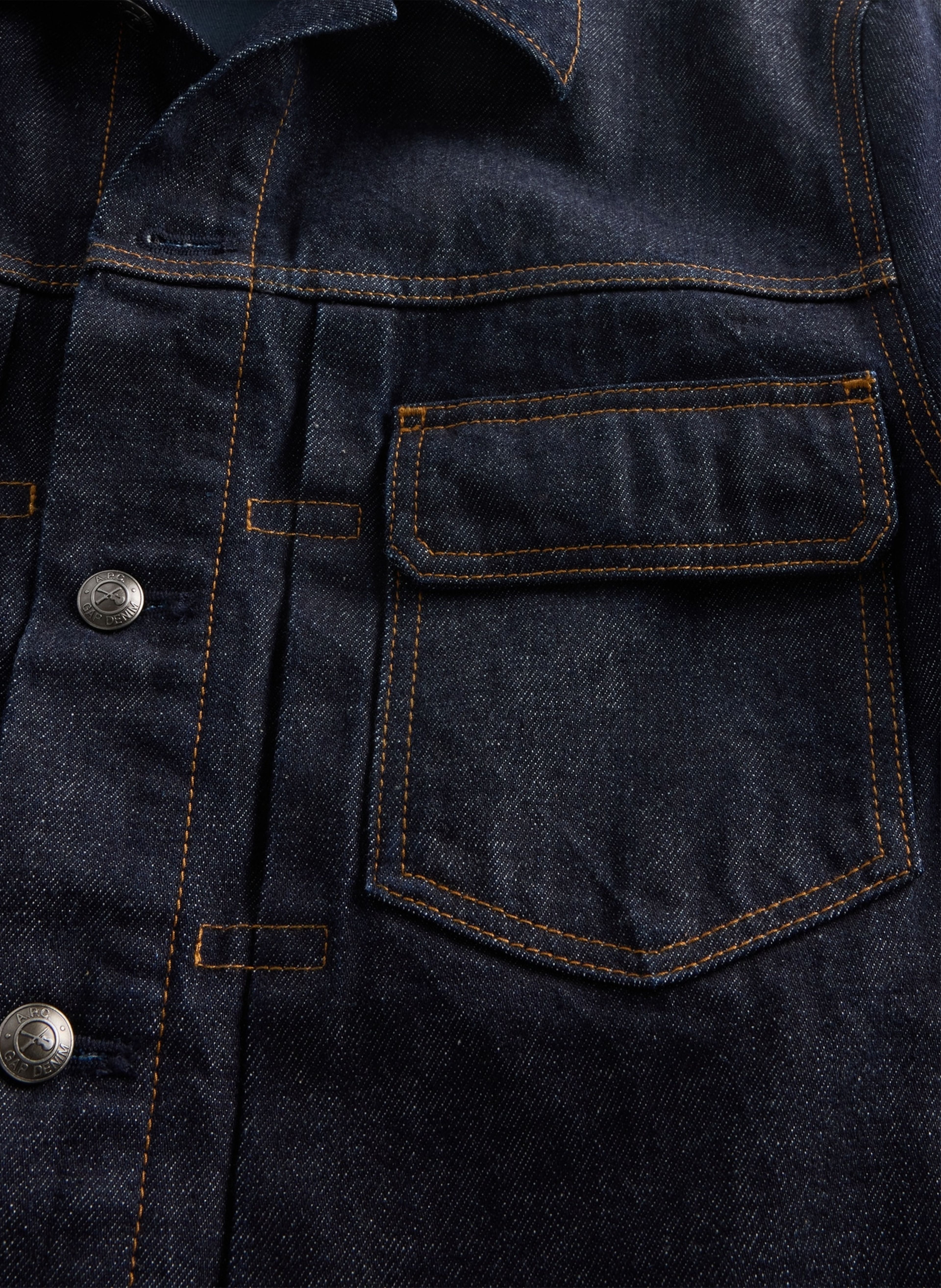 Spijkerjack van Japans denim Gap × A.P.C. unisex - 007