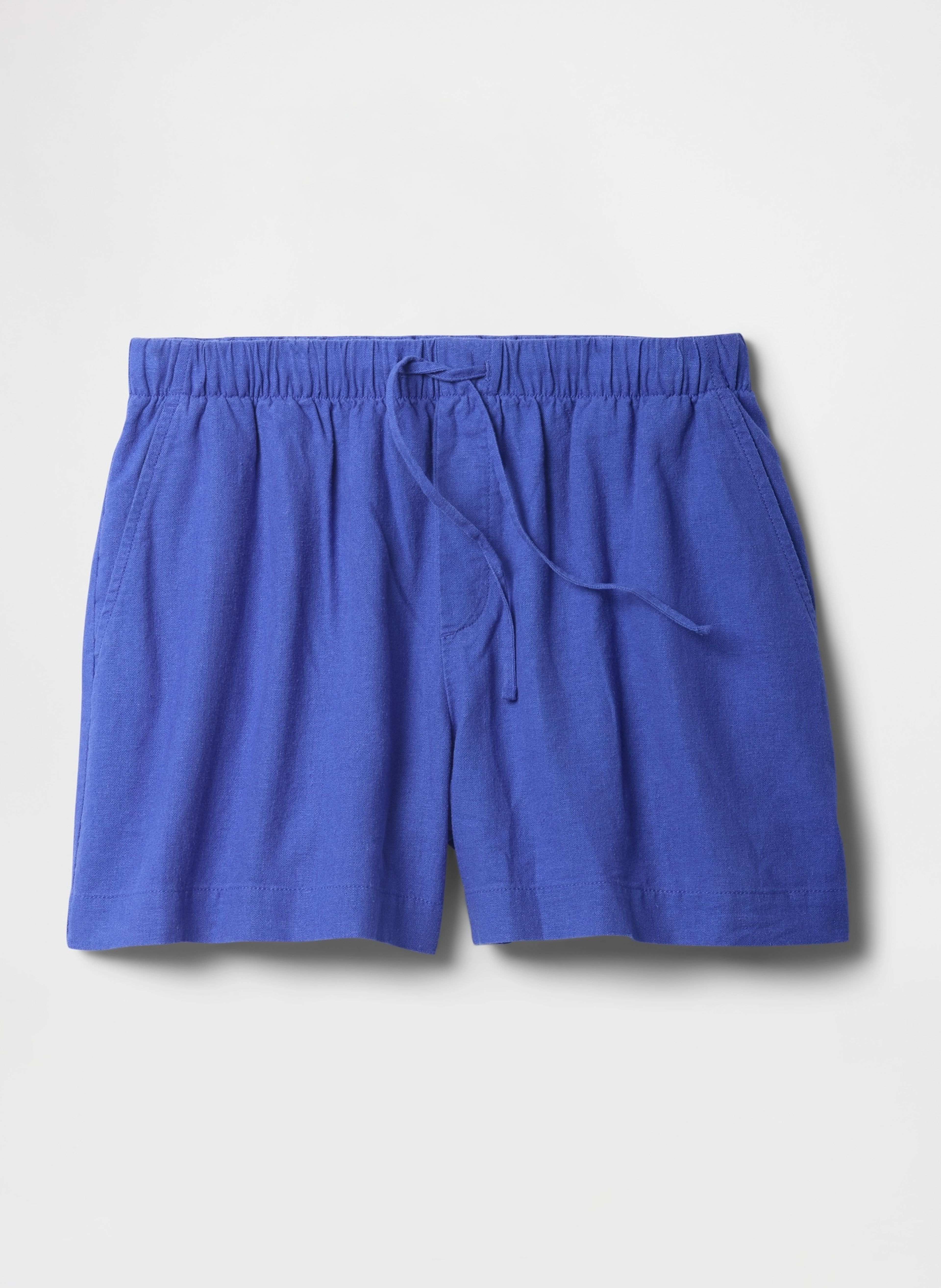 Pantaloni scurți din amestec de in - 005