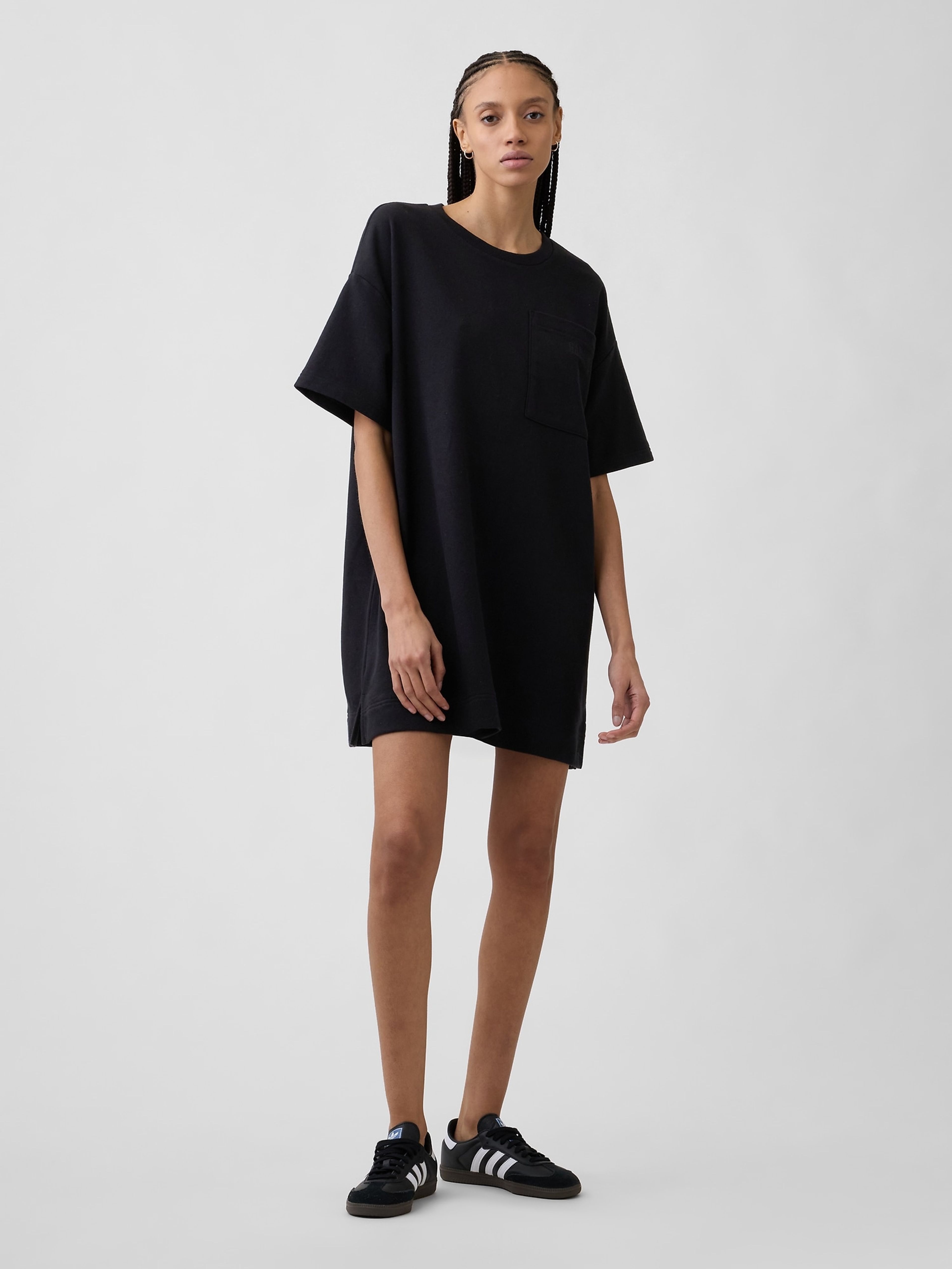 Oversize sukienka dresowa z logo VintageSoft