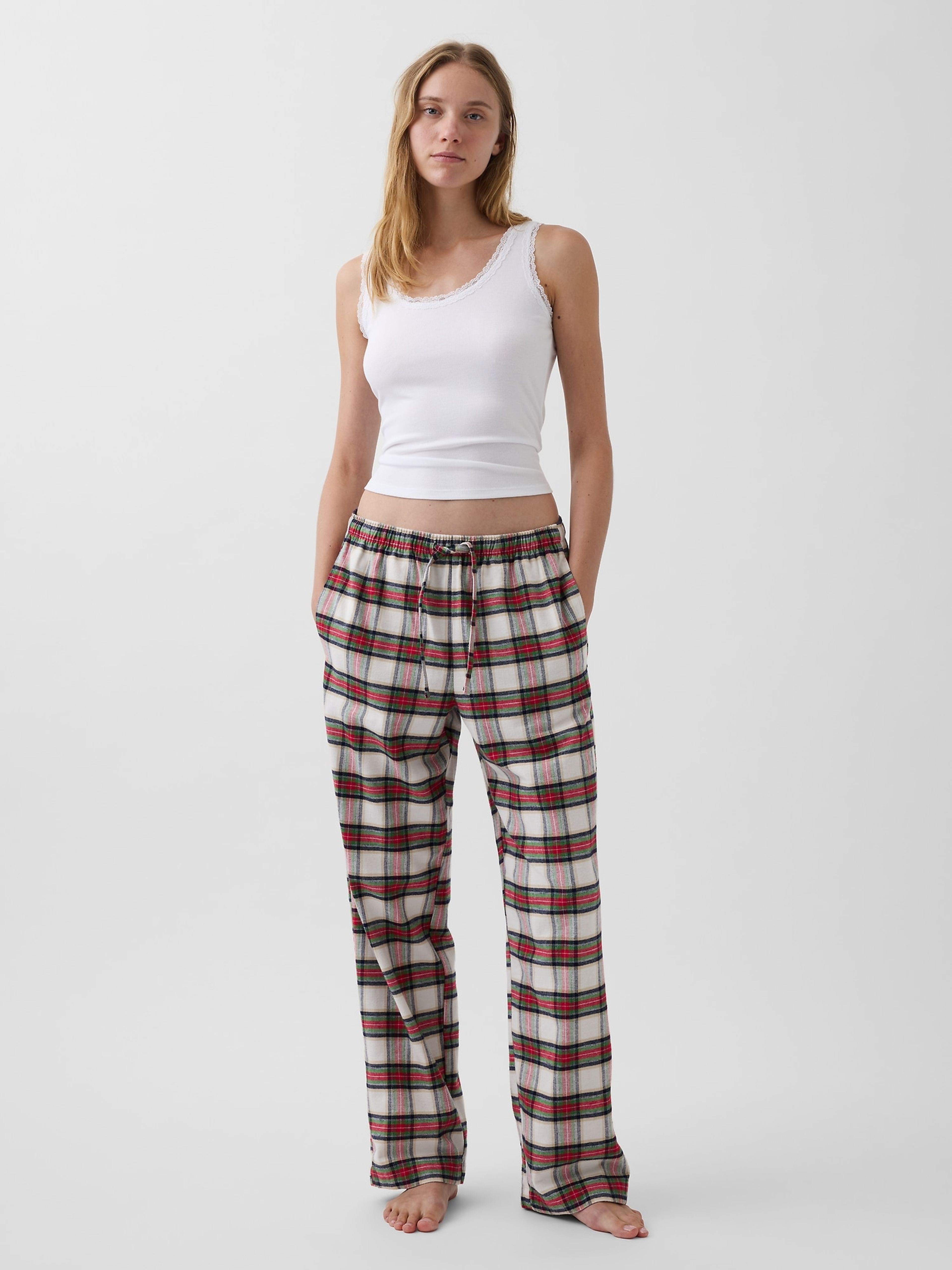 Pyžamové flanelové nohavice unisex - 003