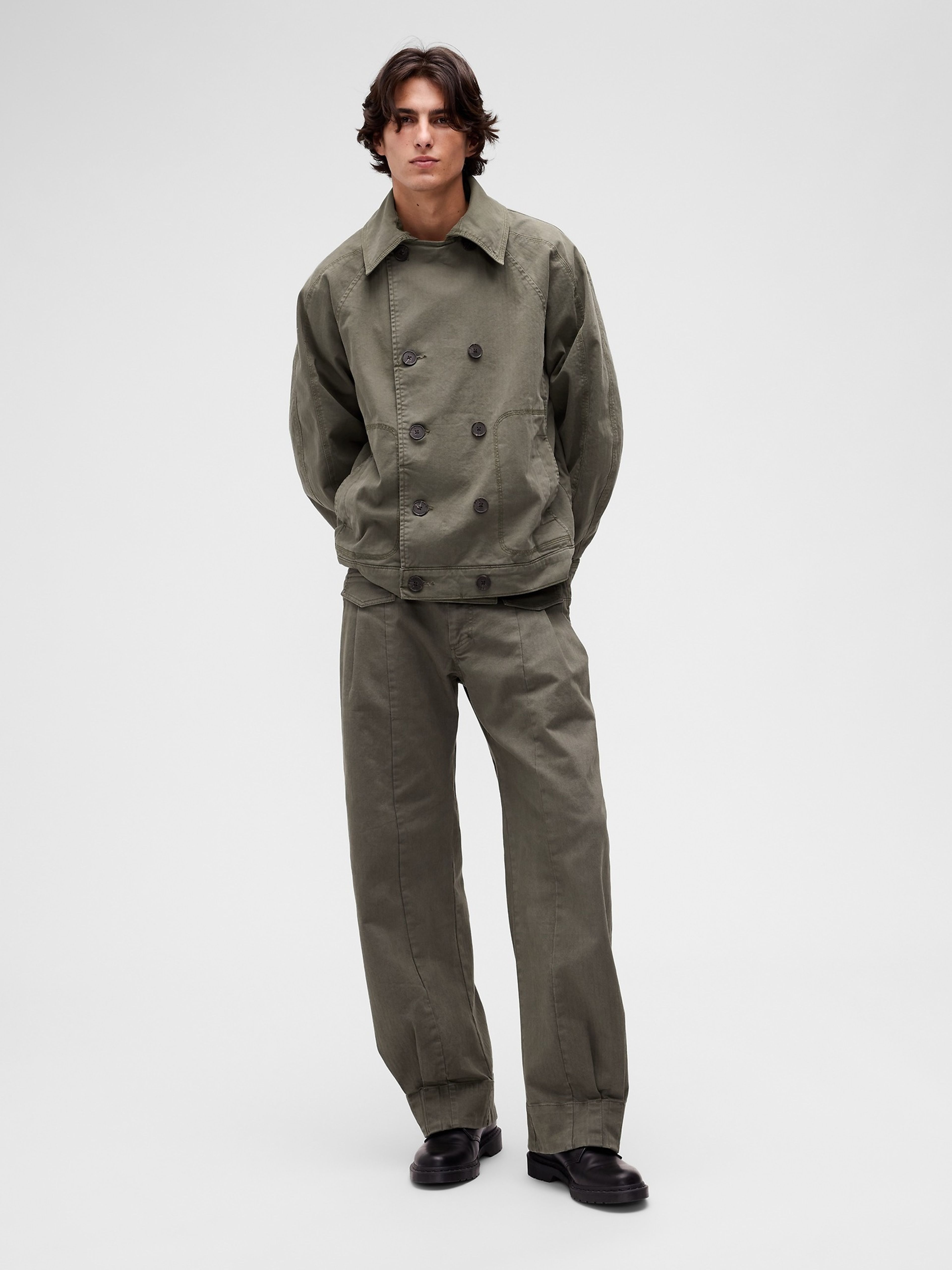 Dvojradový kabát GapStudio by Zac Posen unisex - 003