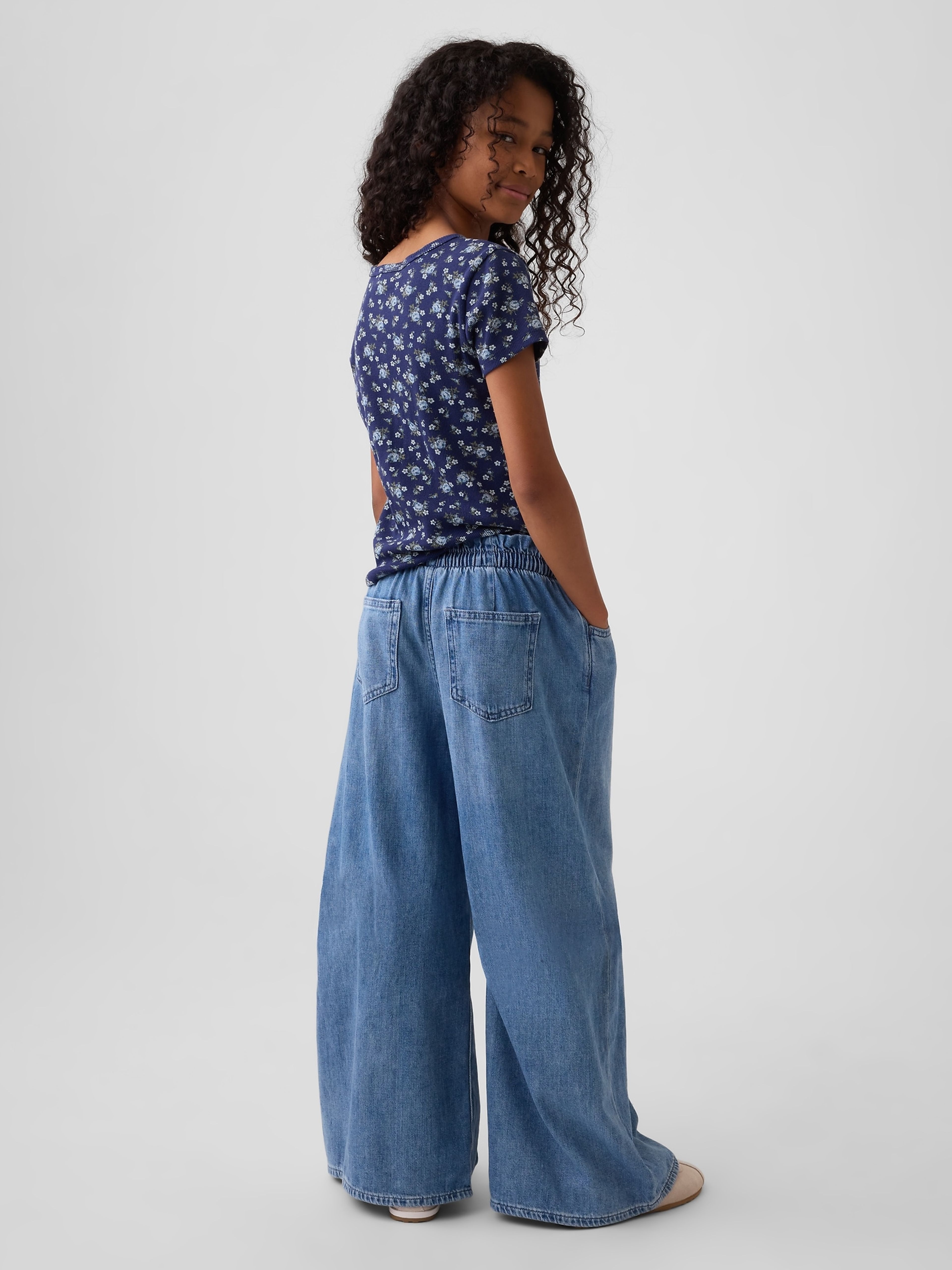 Detské džínsy Mid Rise Pull-On Baggy - 002