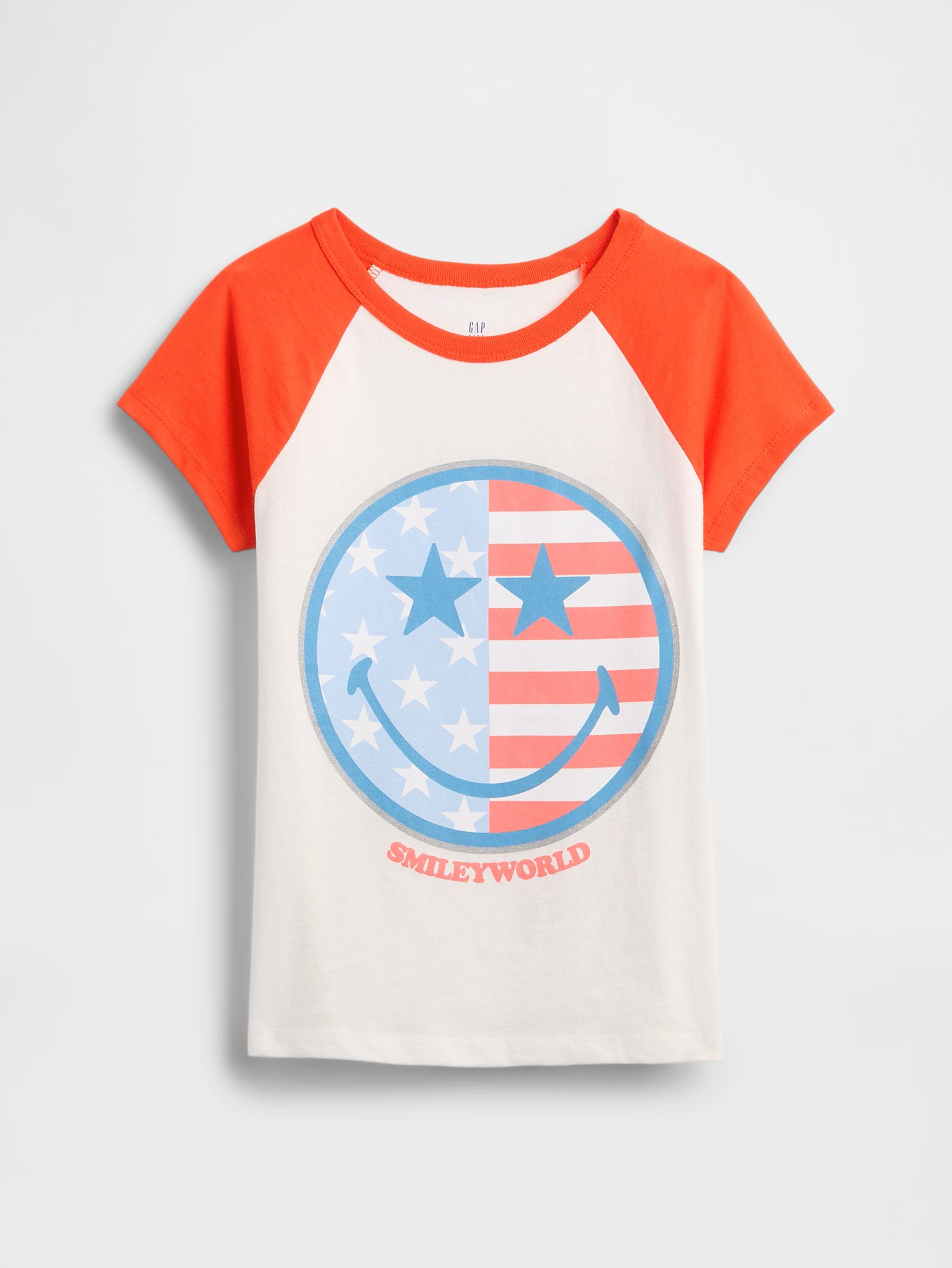 T-shirt dziecięcy Gap × SmileyWorld® Americana