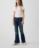 Gyerek High Rise Flare farmer-Kék - 001
