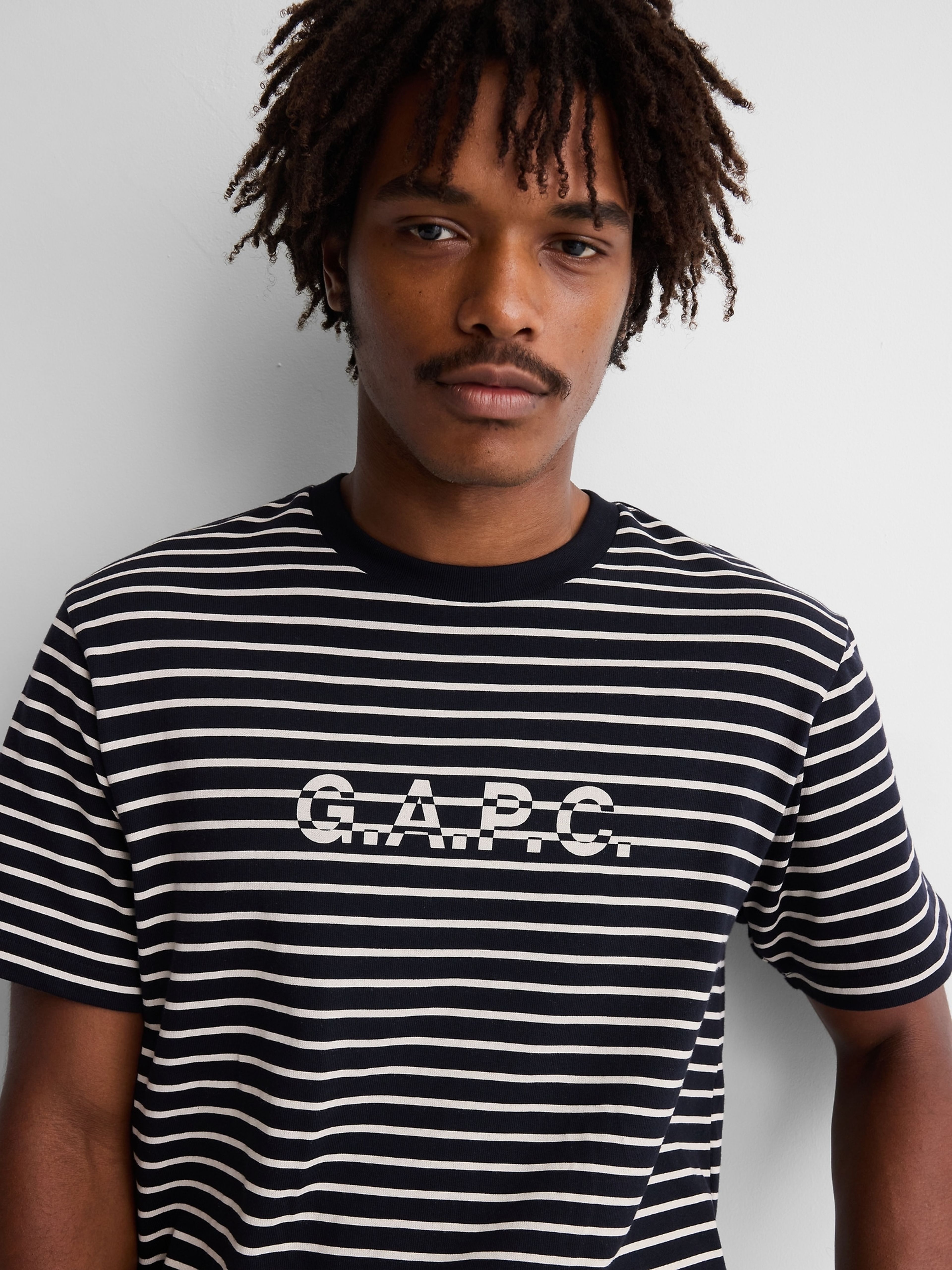 Gestreept T-shirt Gap × A.P.C. unisex met logo - 005
