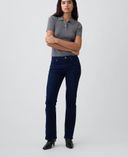 Mid Rise Bootcut Jeans-Dunkelblau - 001