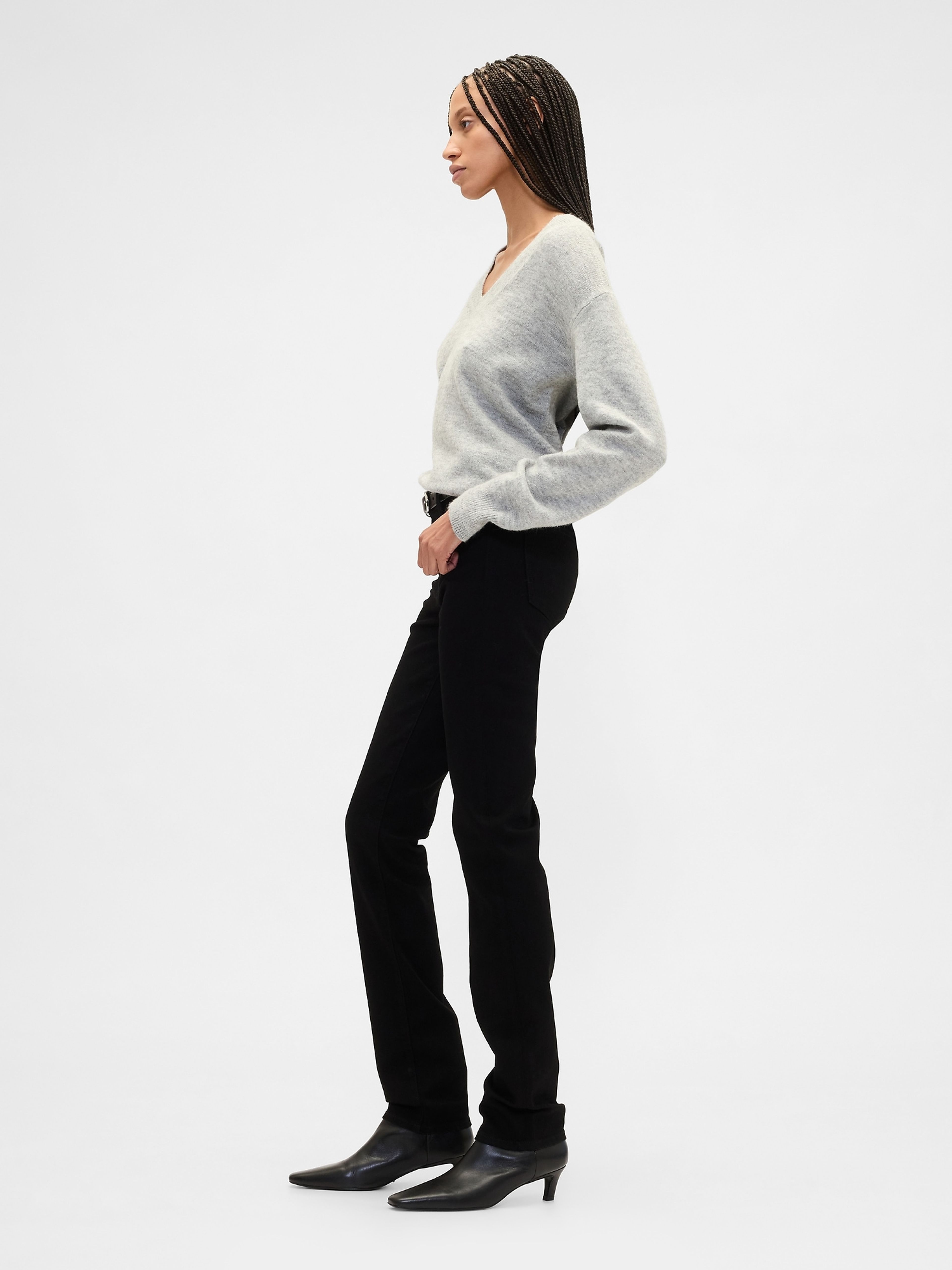 Jeansy Mid Rise Classic Straight - 003