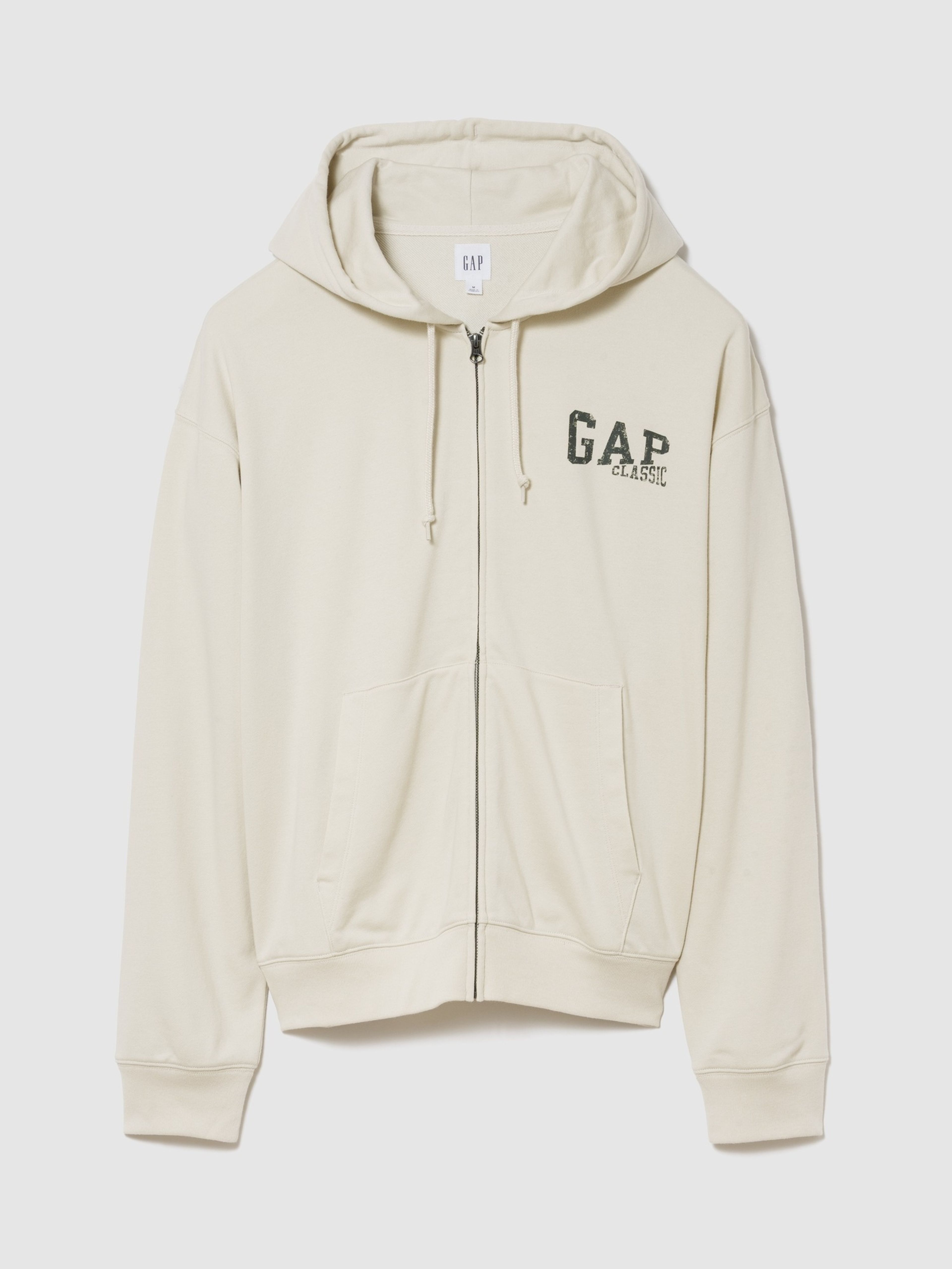 French Terry Hoodie mit Logo - 001