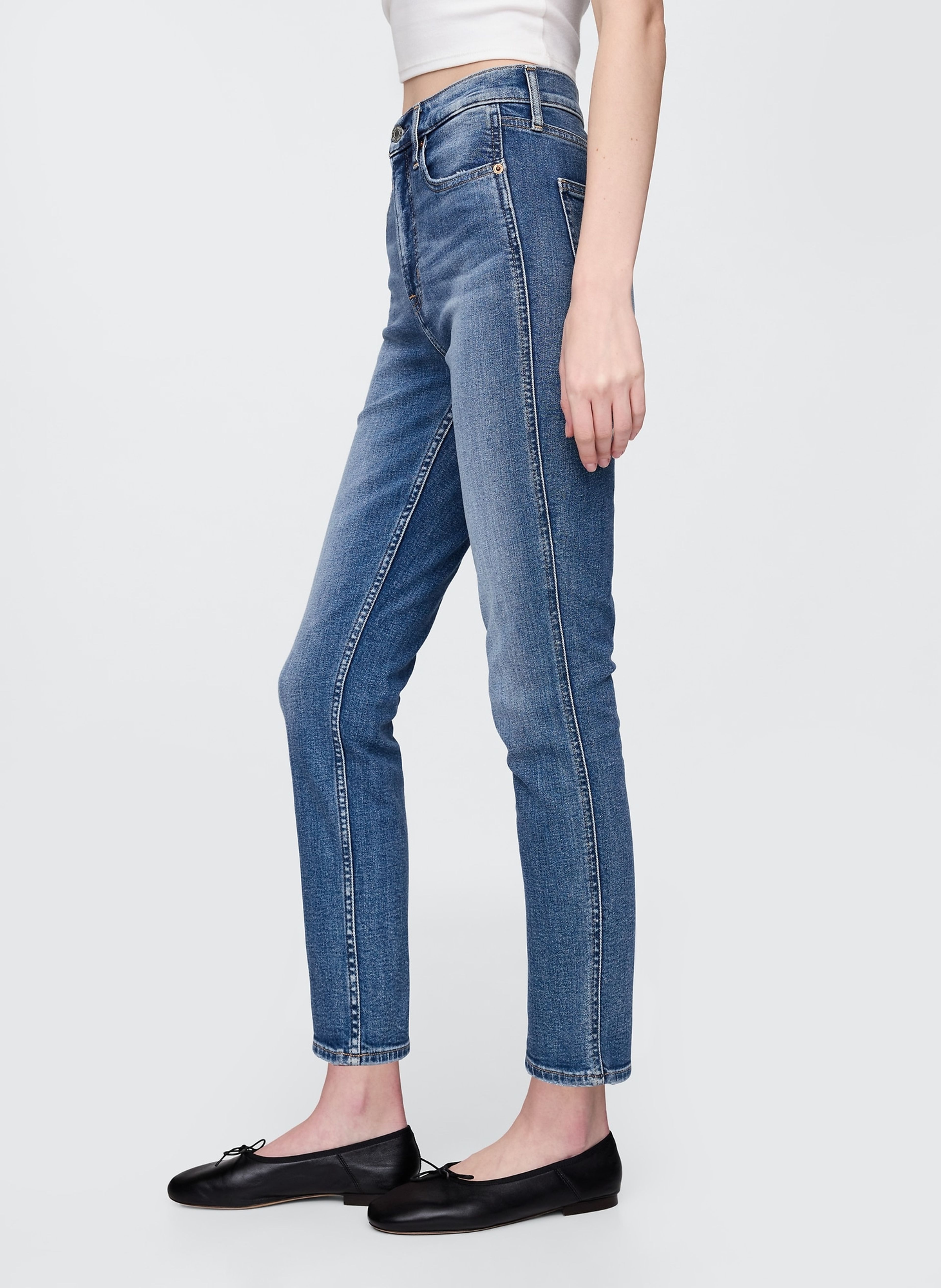 High Rise Slim Vintage Jeans - 003