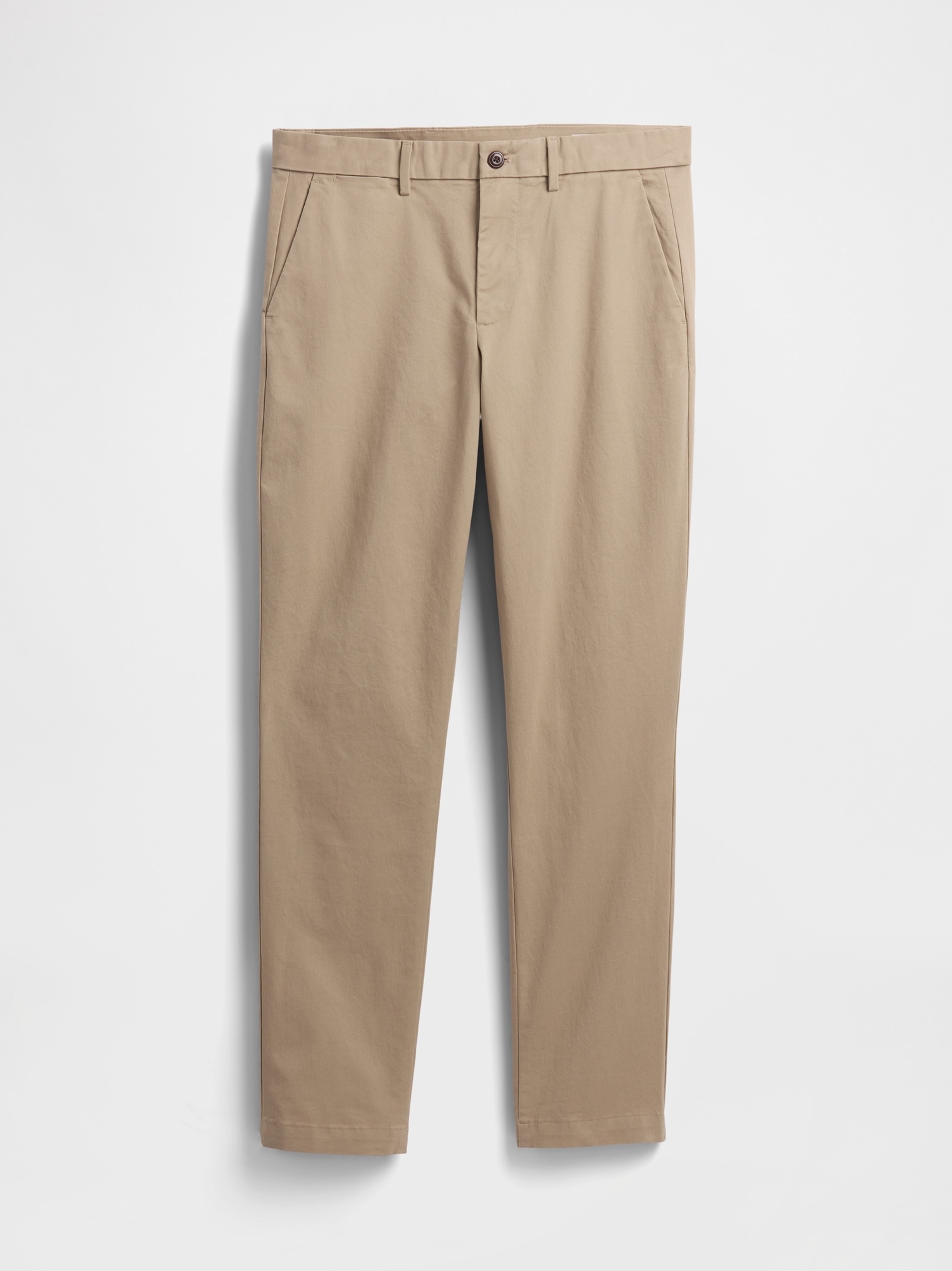 Slim khaki kalhoty - 007