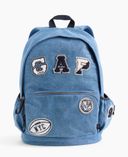 Sac à dos enfant en denim à logo-Bleu - 001