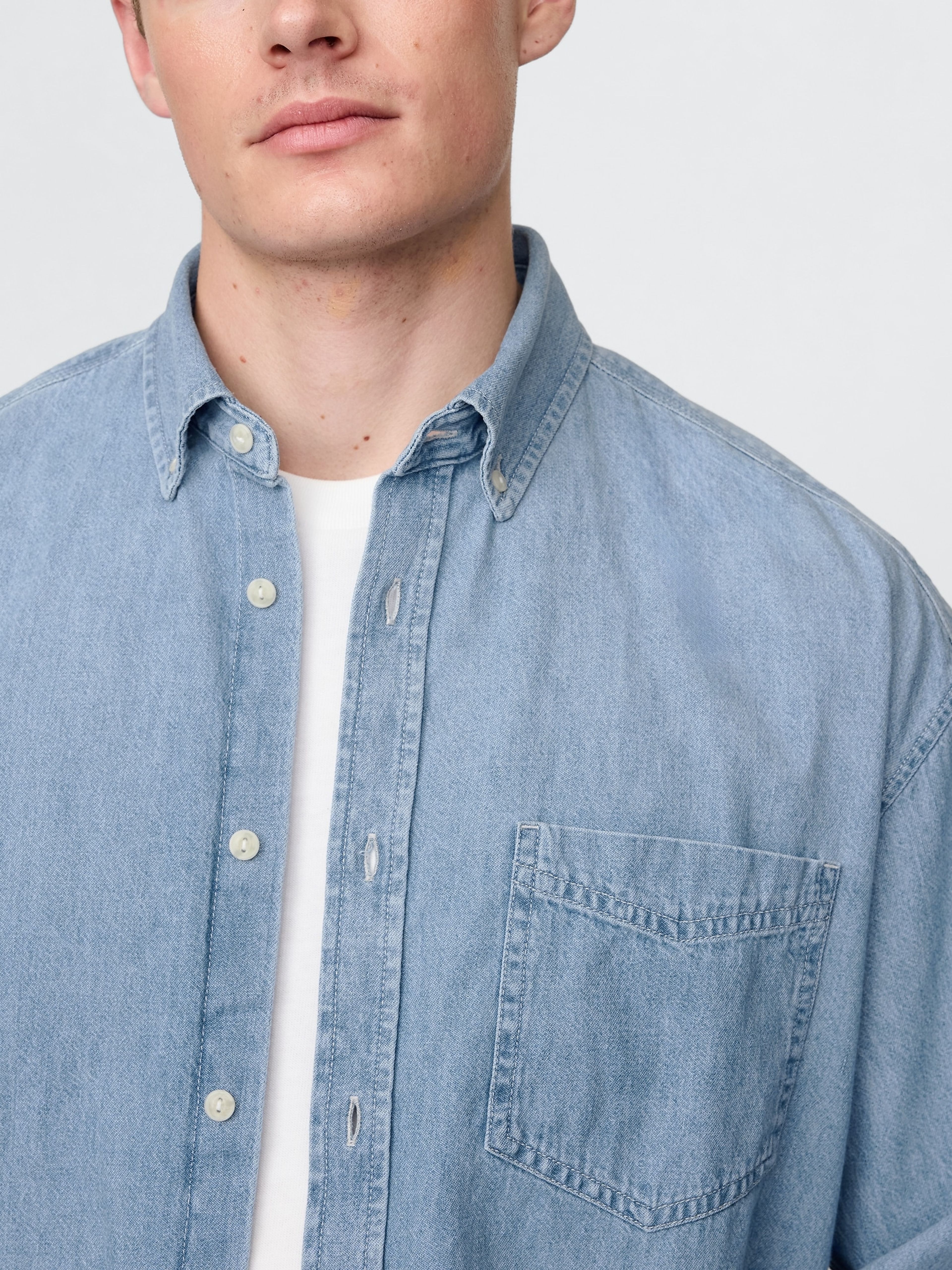 Oversize Jeanshemd Big Shirt - 004