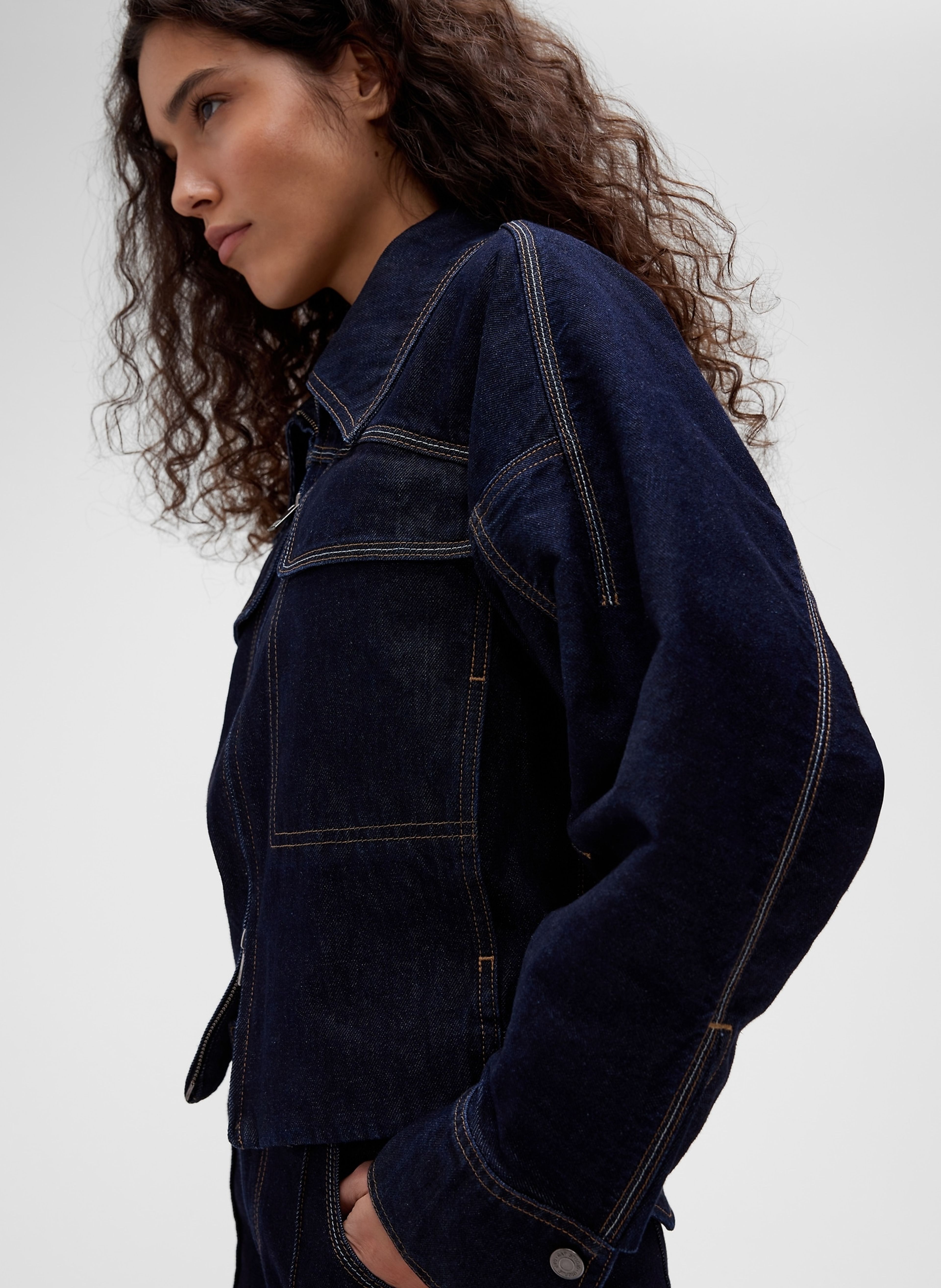 Džínová bunda GapStudio by Zac Posen - 005