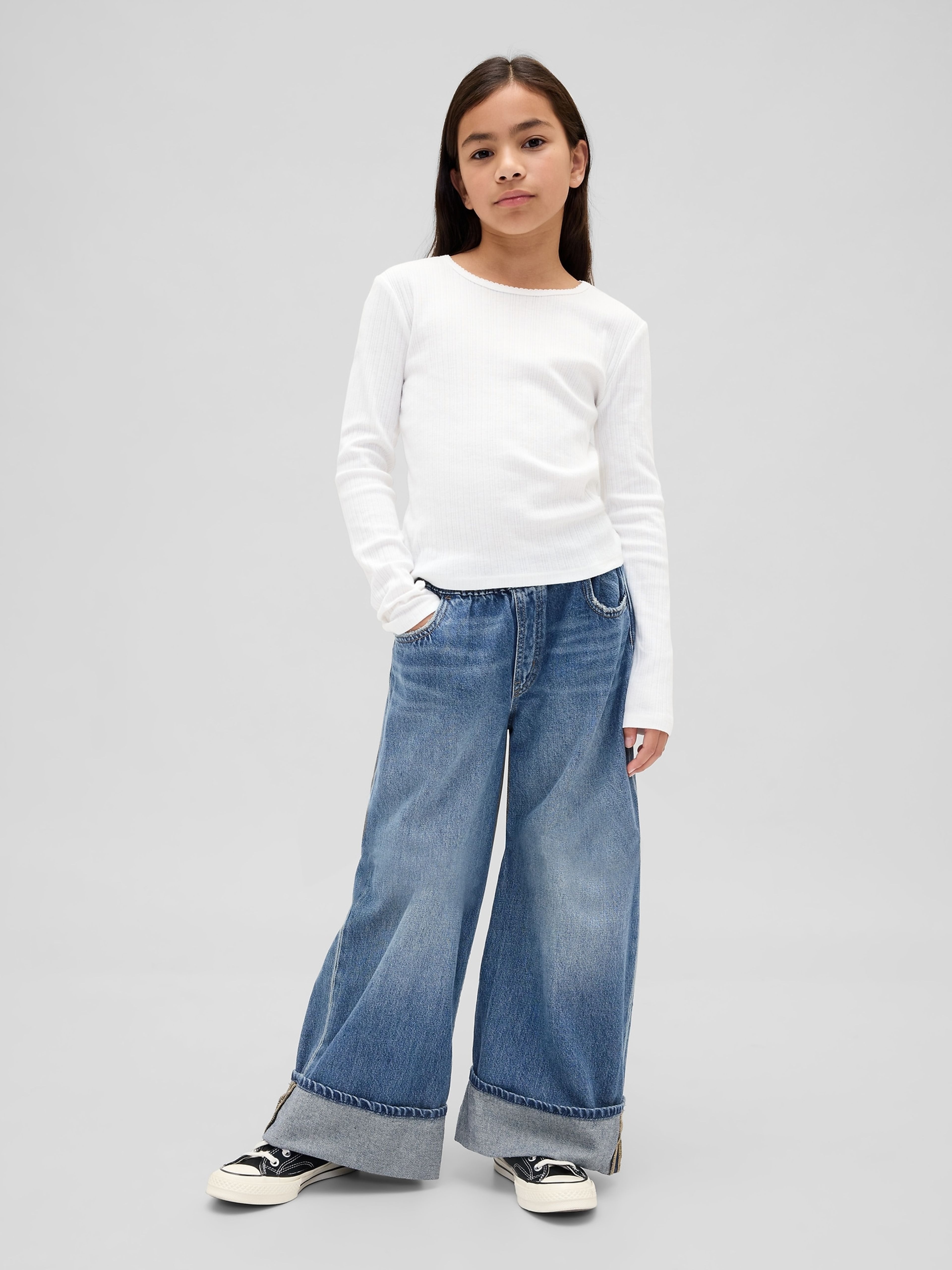 Jeans bambini Wide-Leg Baggy - 001