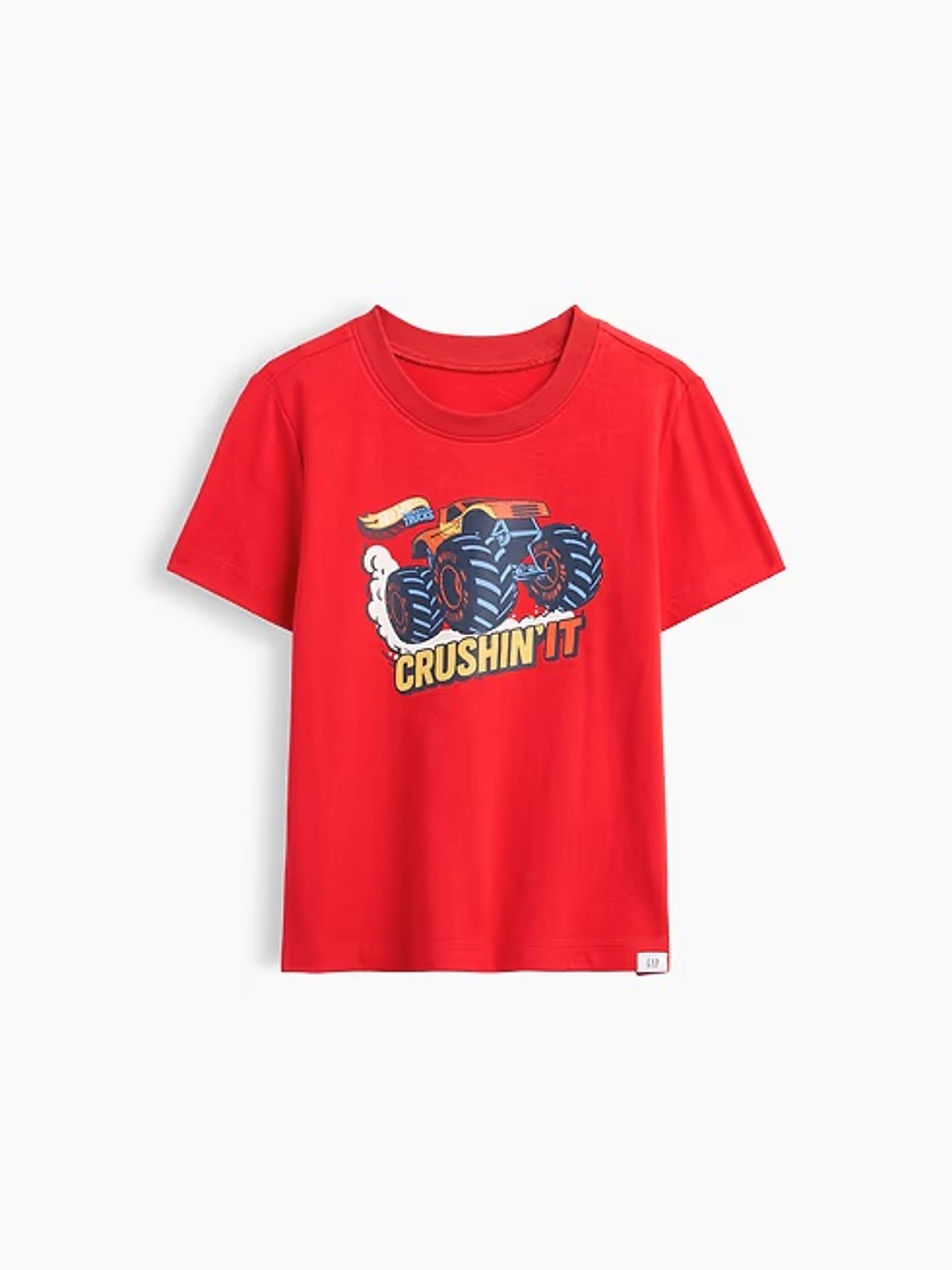 Dziecięcy T-shirt Gap & Hot Wheels z nadrukiem - 001
