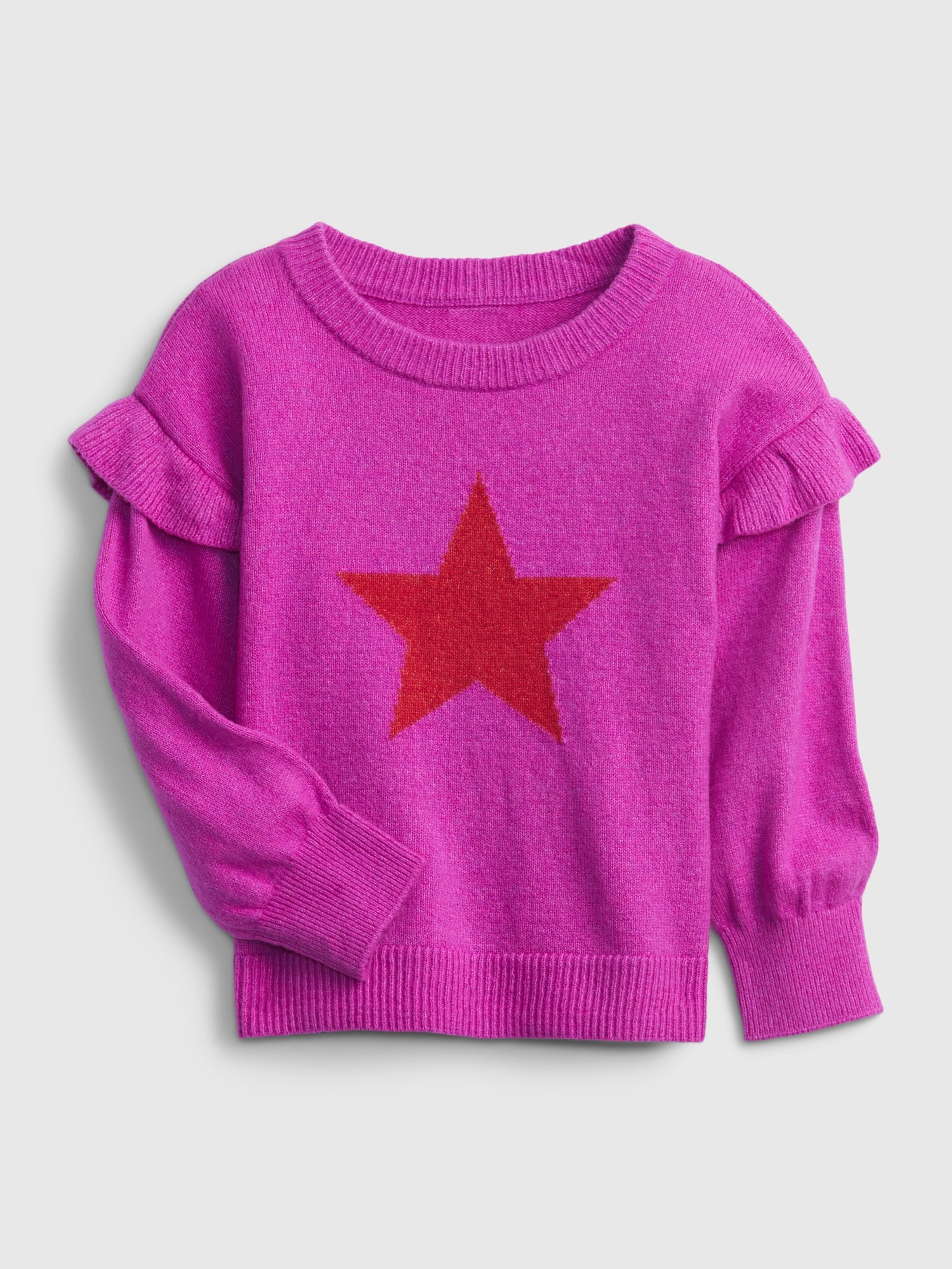 Kinder-Strickpullover mit Stern