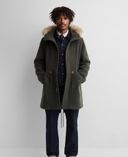 Oversize parka van wolmix Gap × A.P.C. unisex-Groen - 001