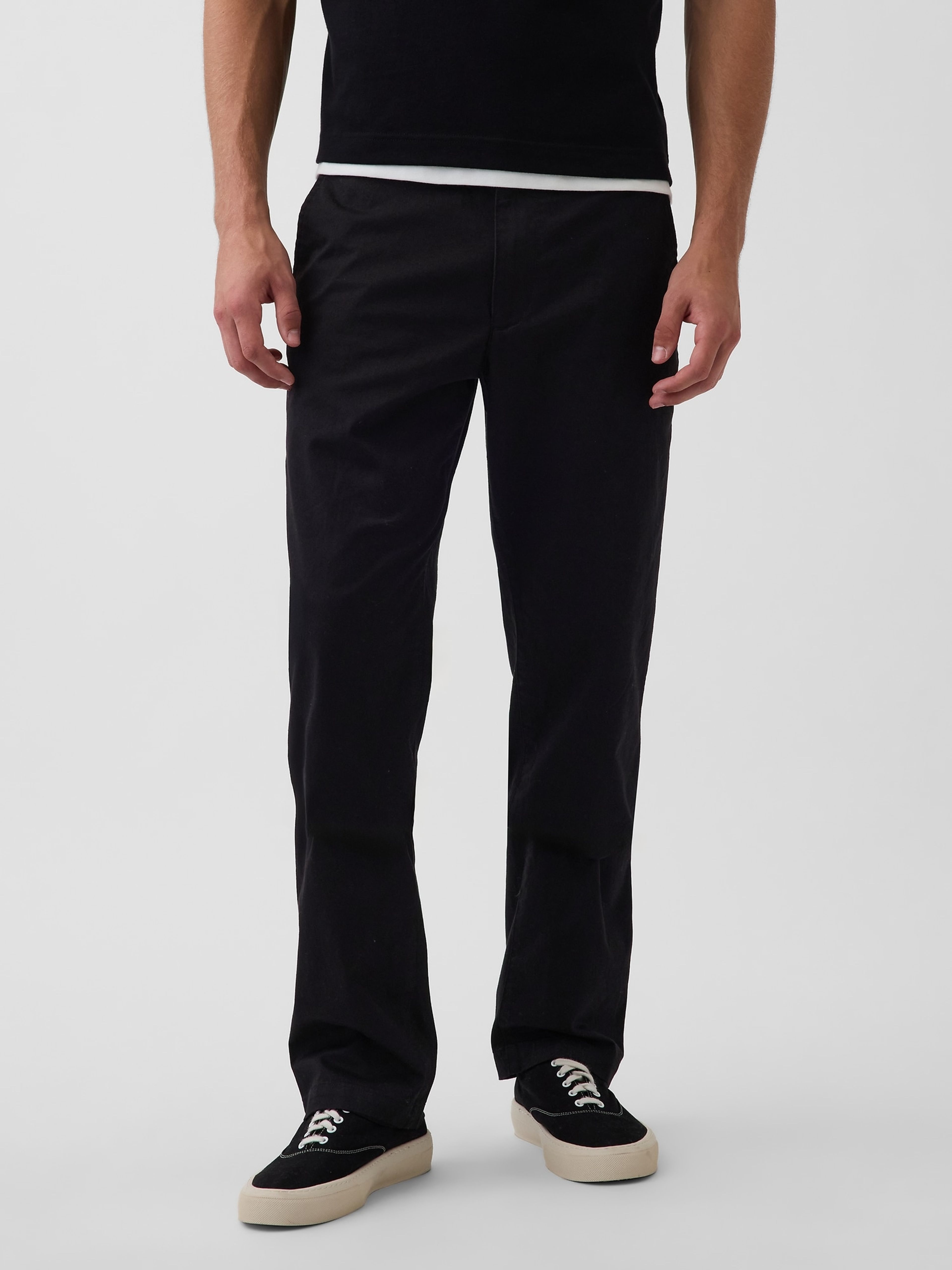 Straight khaki nohavice - 002