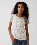 Camiseta infantil con logo-Azul - 001