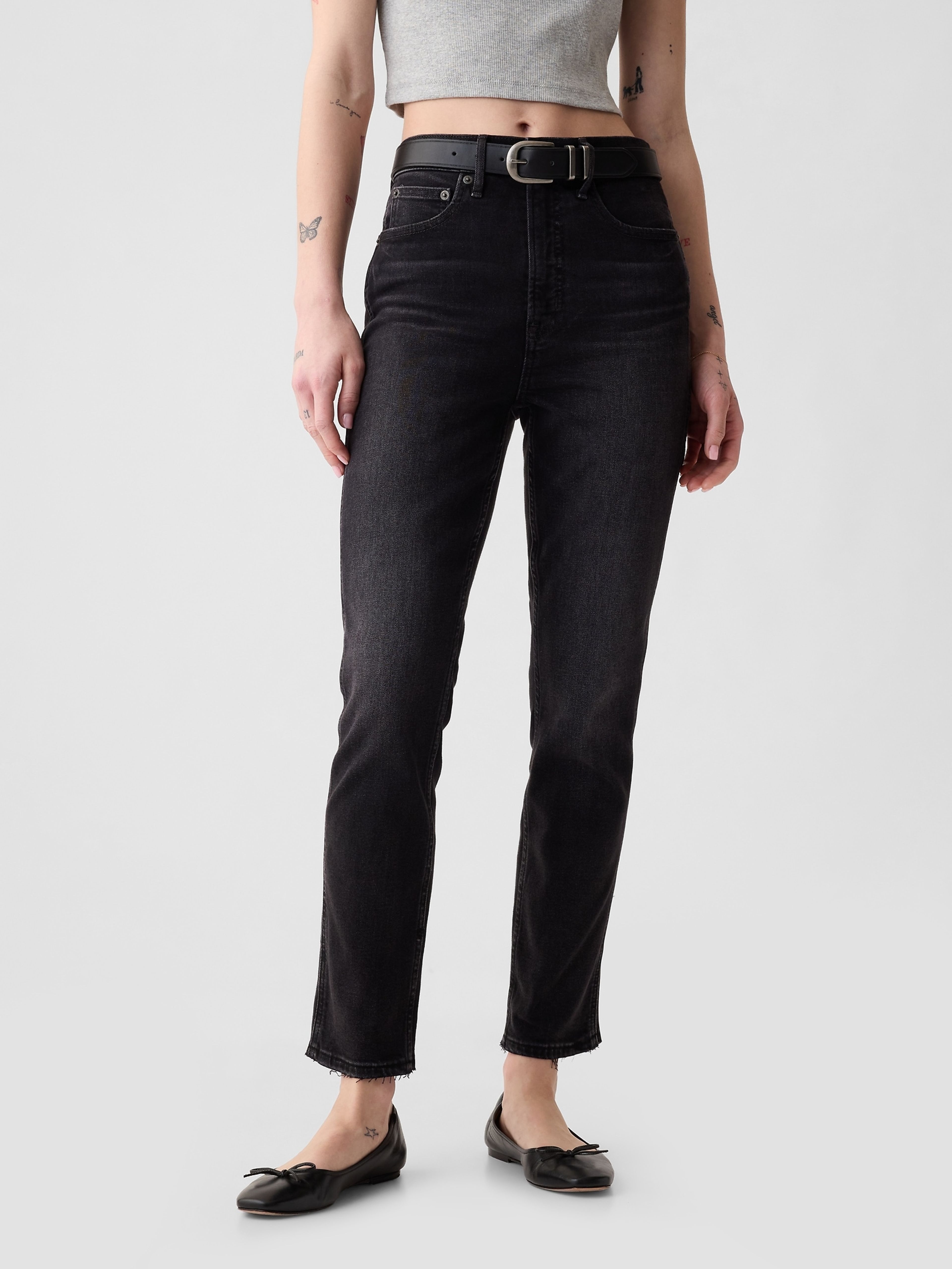 High Rise Slim Vintage farmer - 001