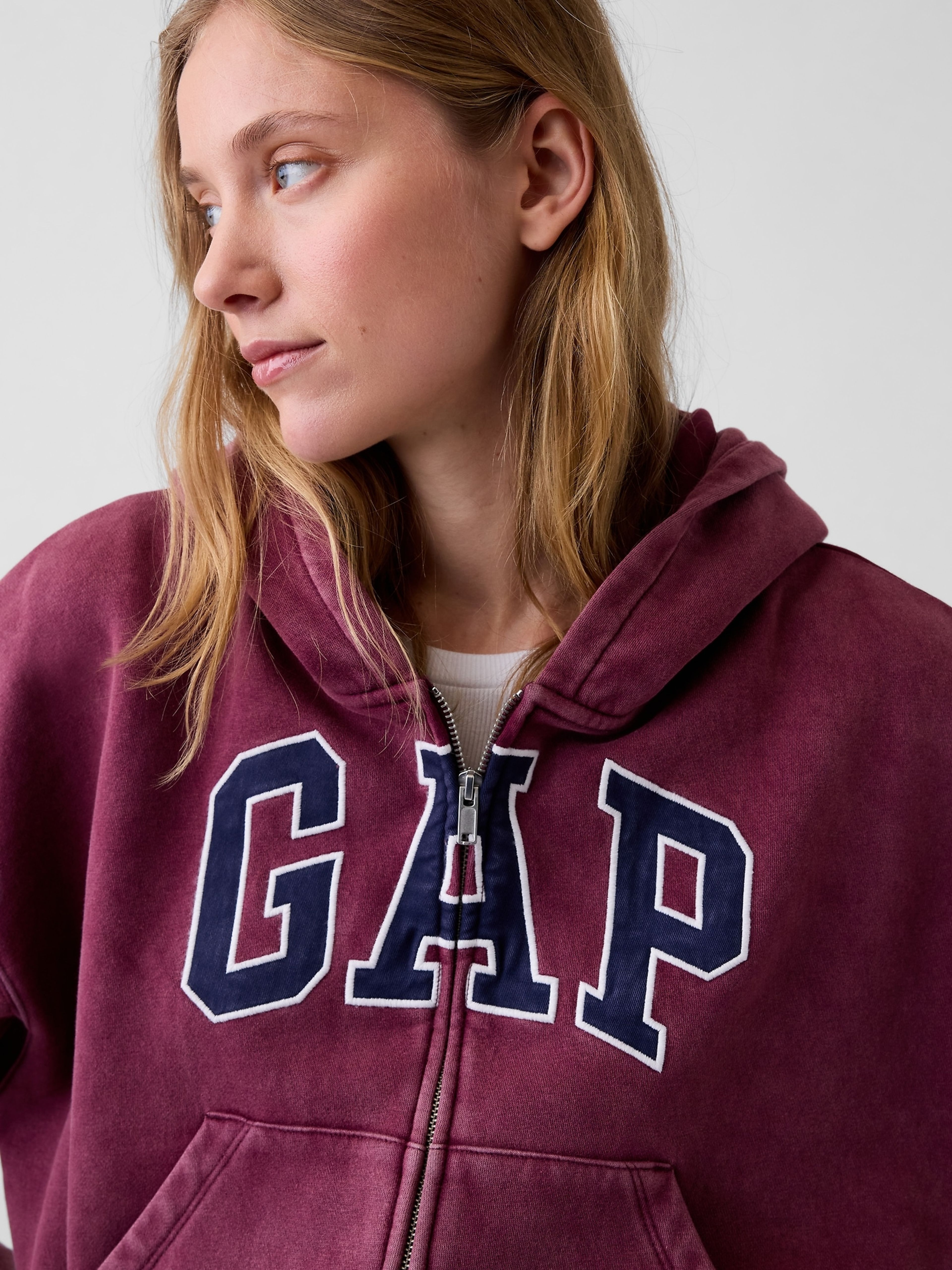 Oversize sweatshirt VintageSoft met logo - 004