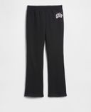 Pantaloni de trening pentru copii cu logo-Neagră - 001
