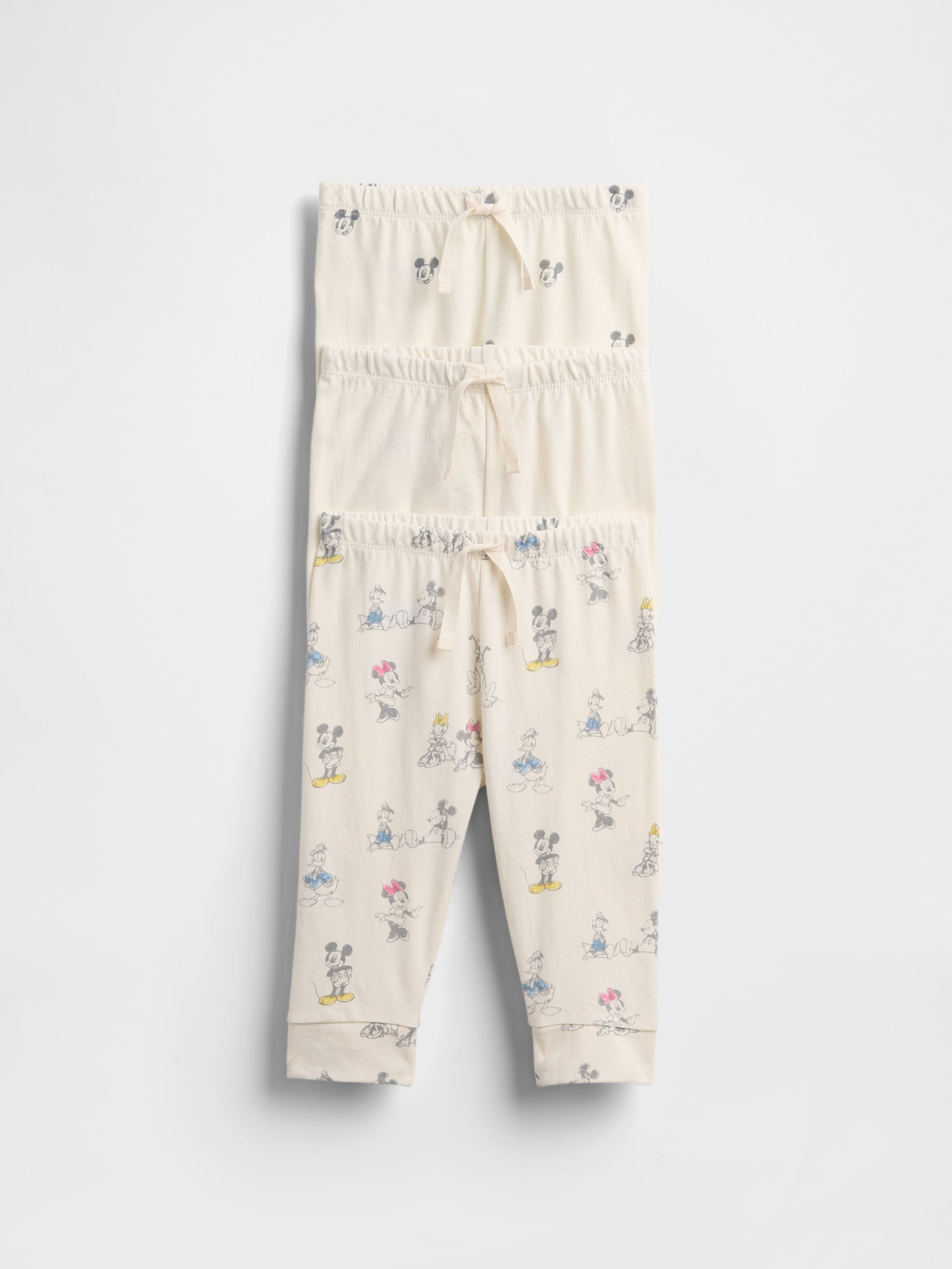 Baby bawełniane spodnie Gap & Disney Unisex, 3 pak
