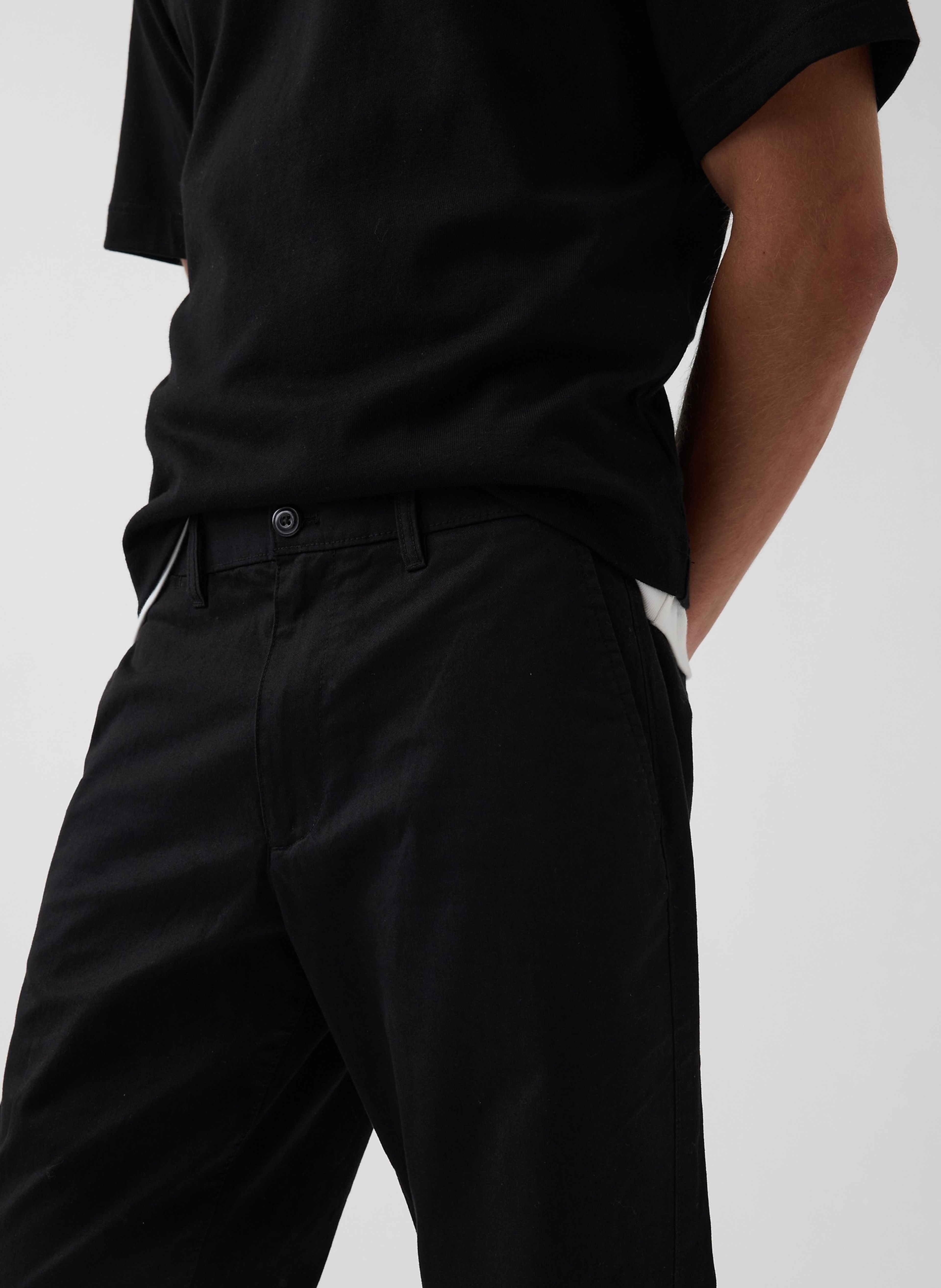 Straight khaki nohavice - 006