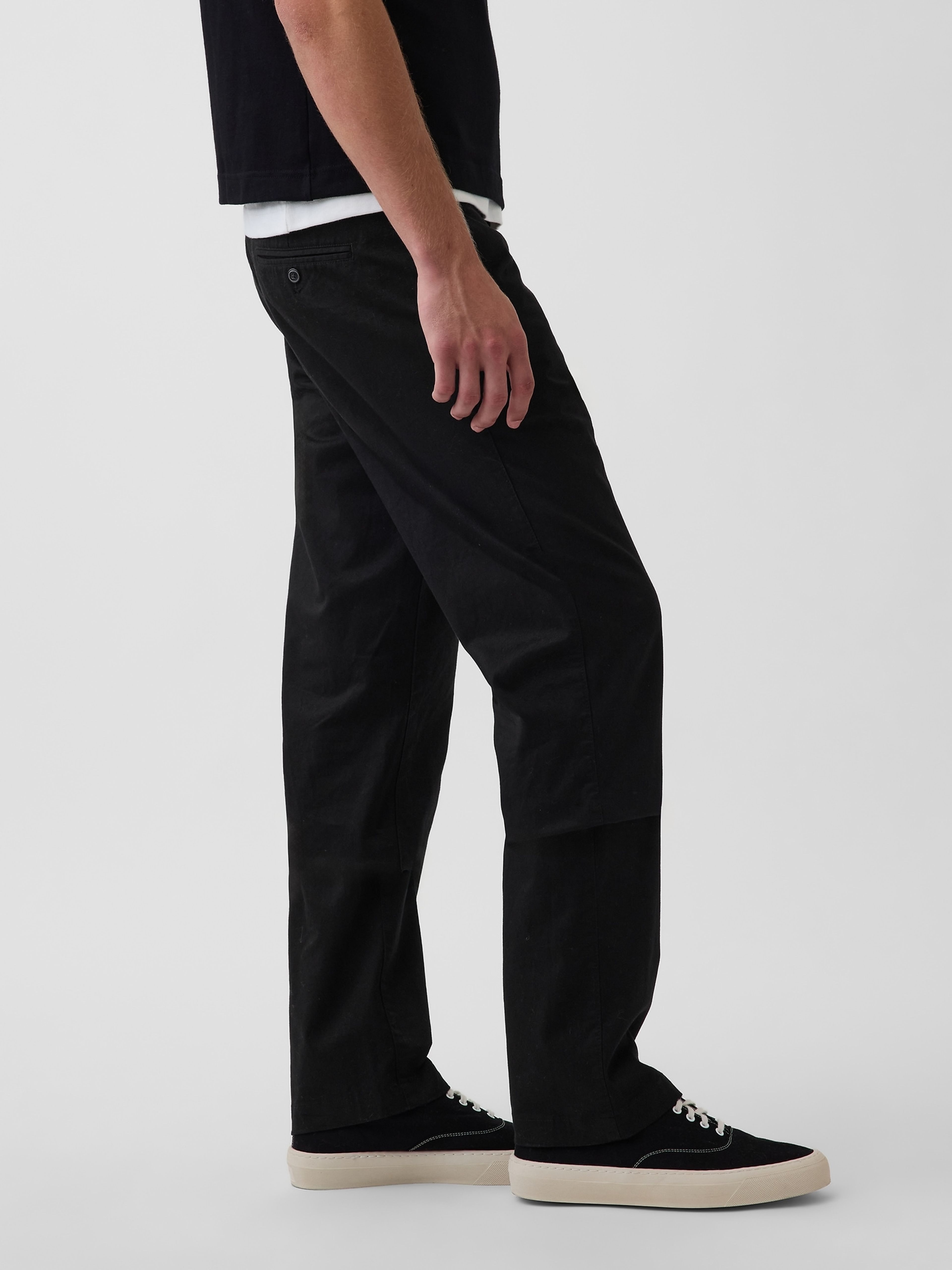 Straight khaki nohavice - 003