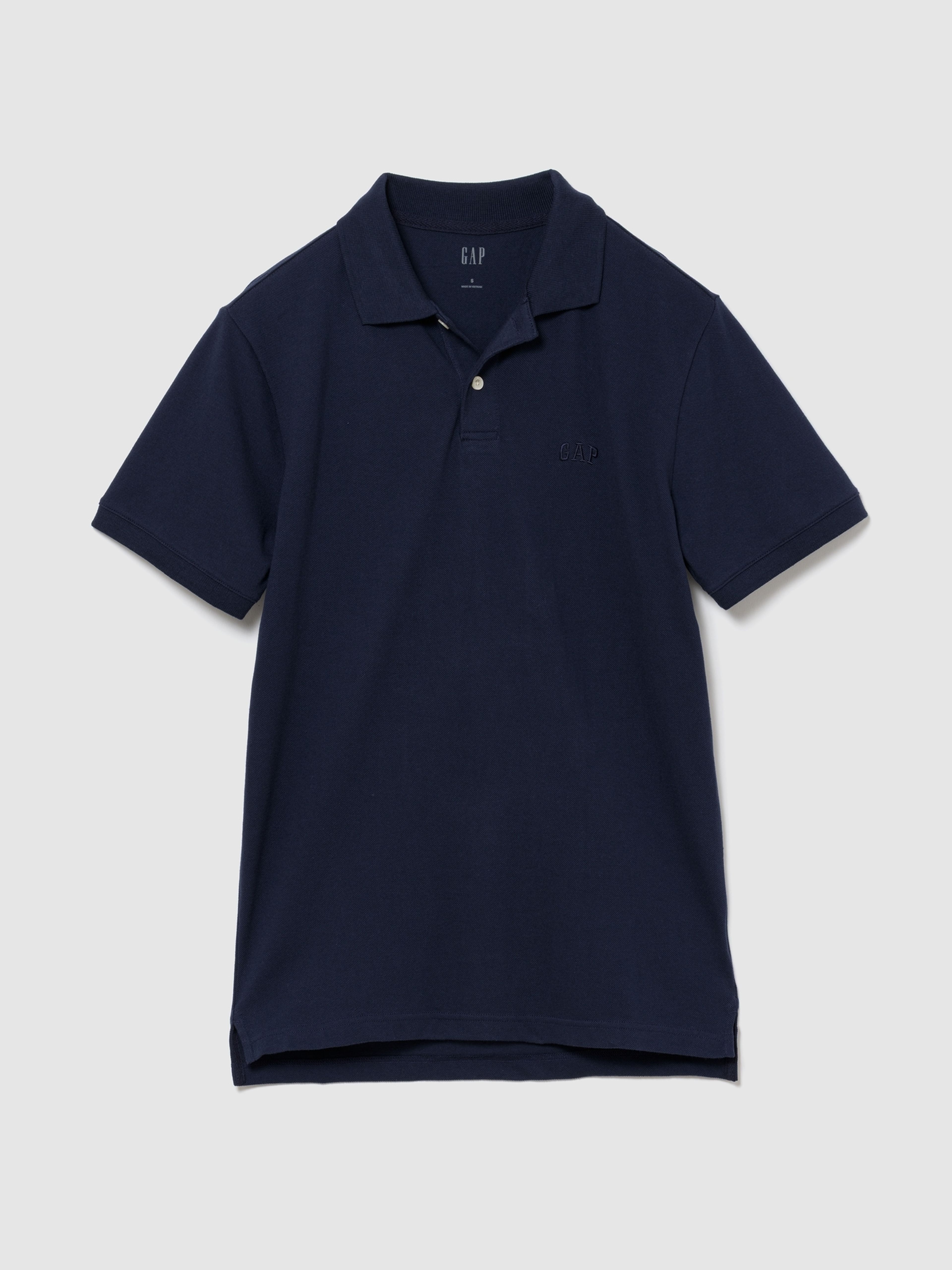 Polo in piqué con logo - 001
