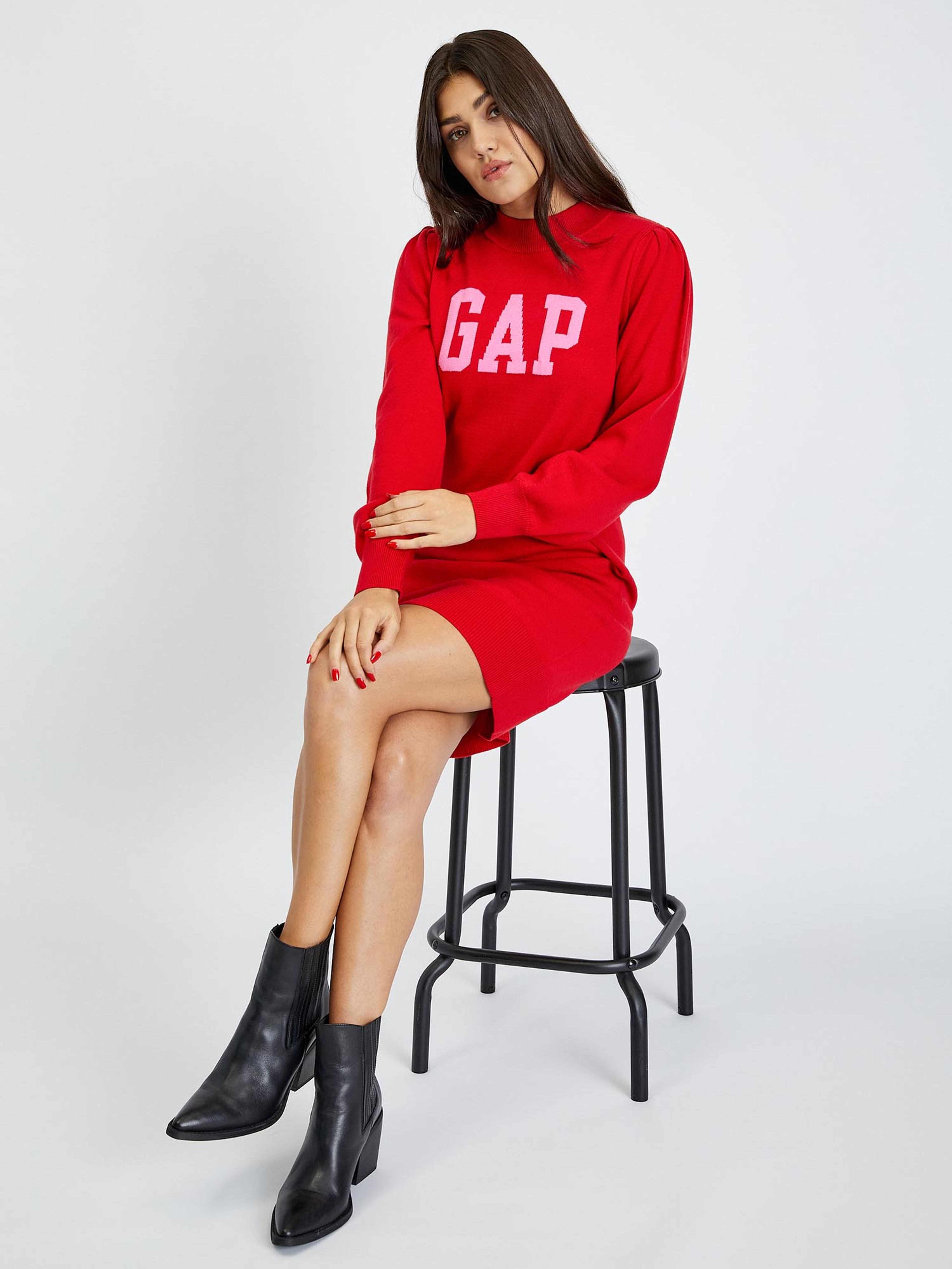 Pletené šaty s logem GAP